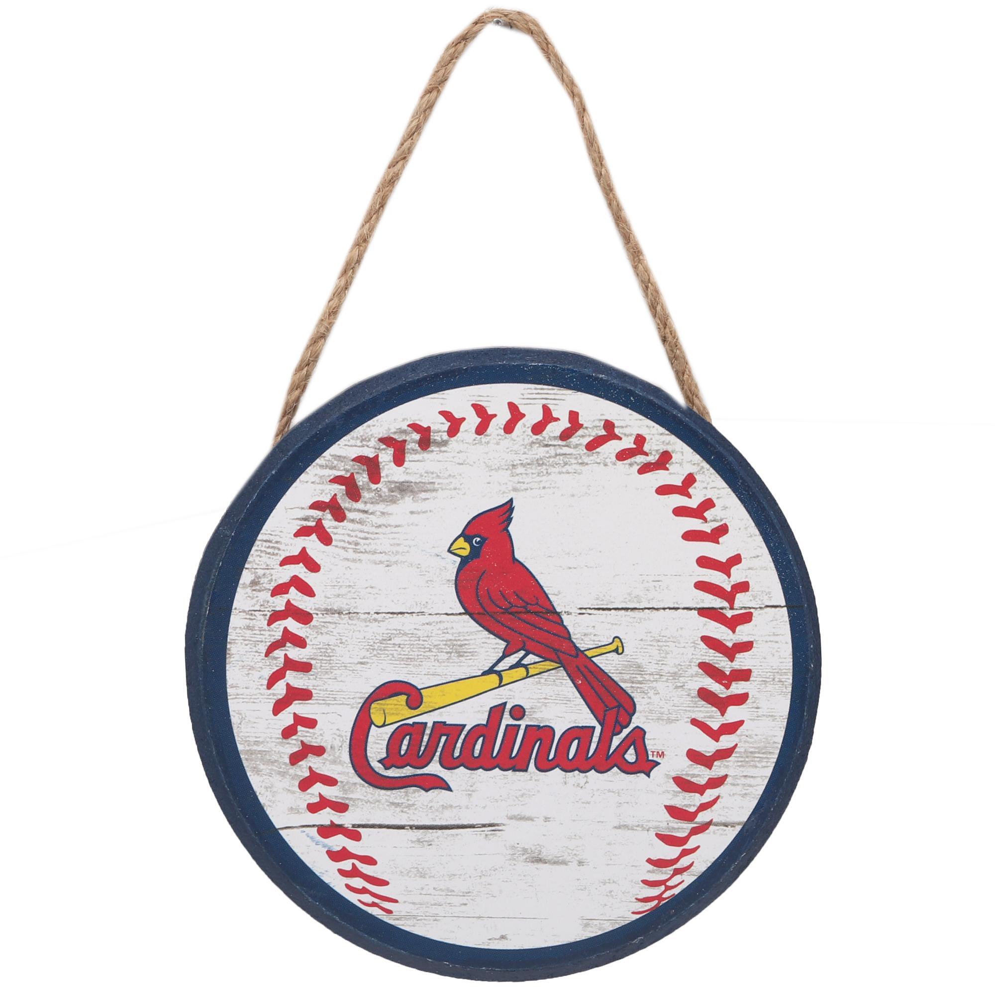 St. Louis Cardinals Baseball Hanging Wood Wall Decor image