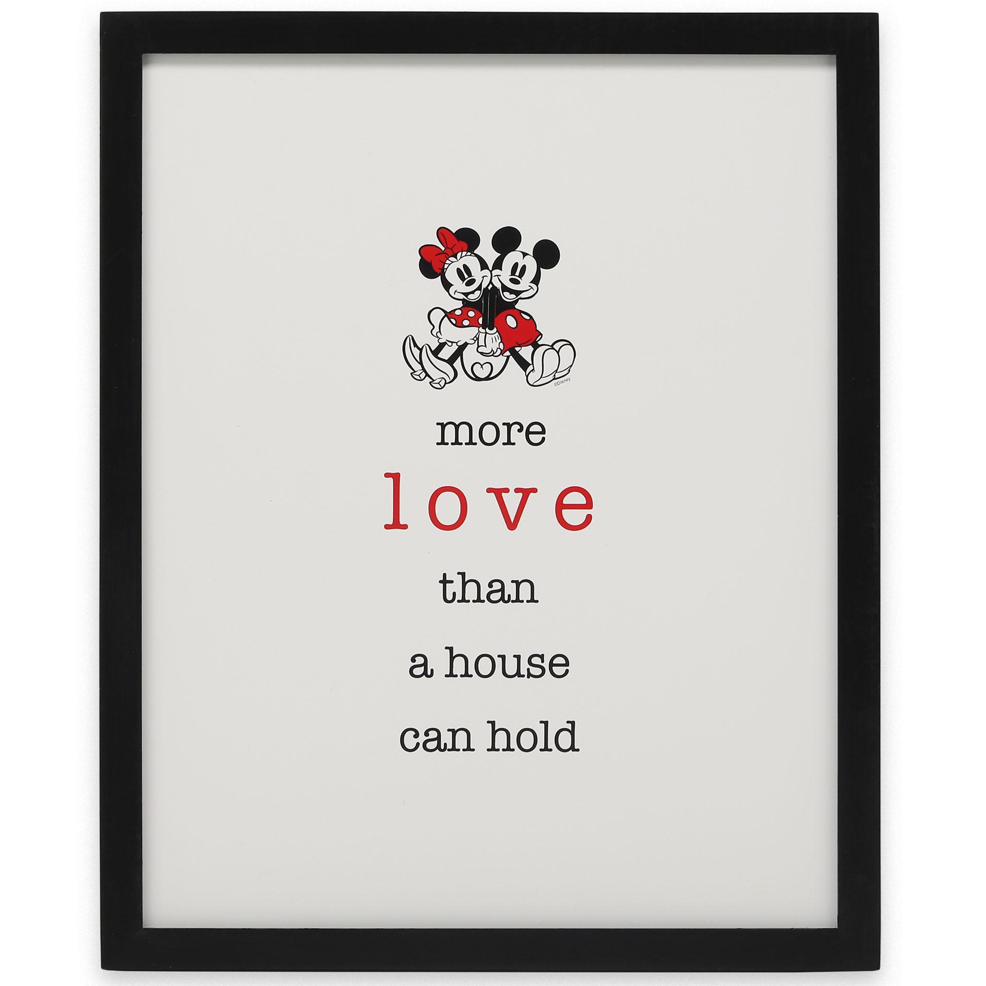 Disney Mickey & Minnie Love Wood Wall Decor image