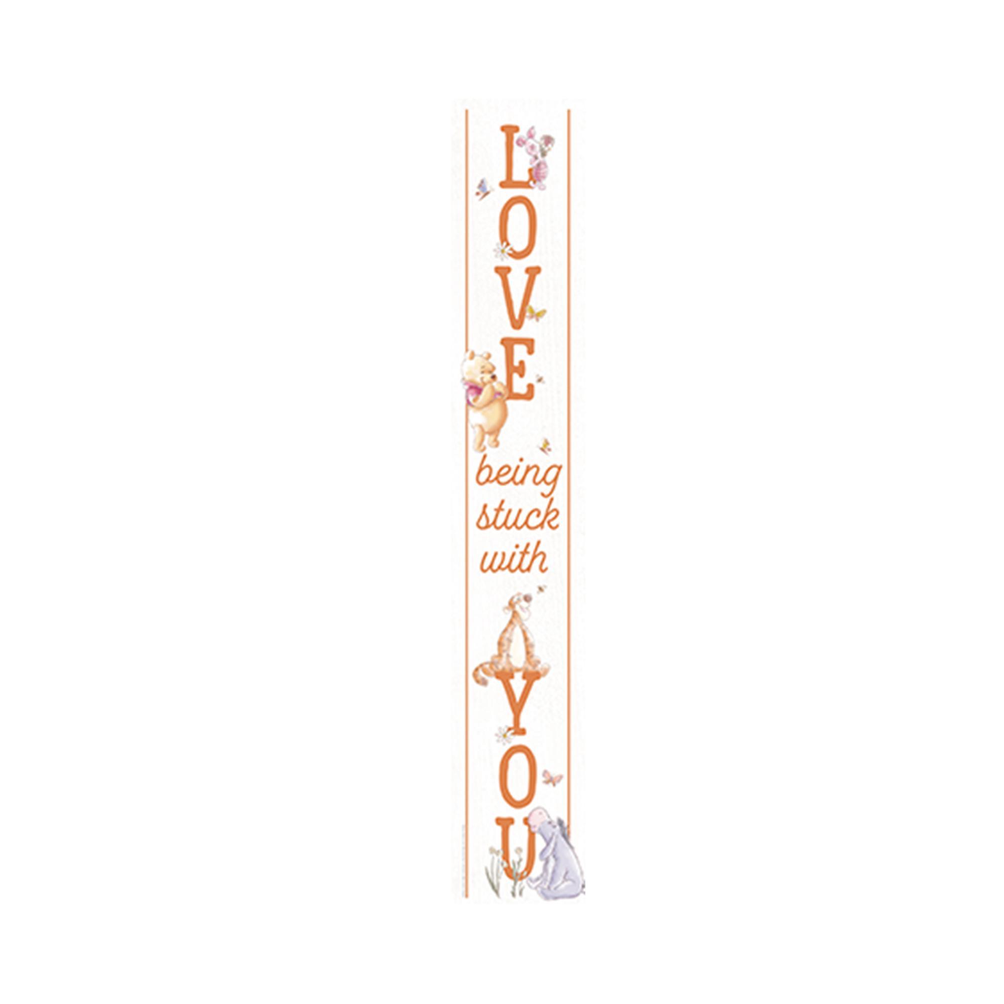 Disney Winnie the Pooh Vertical Wood Wall Decor - Classic Character Wall Art image