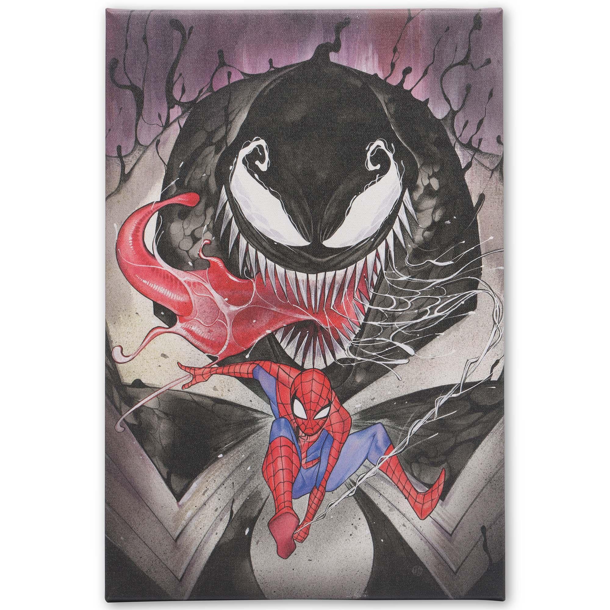 Marvel Spider-Man & Venom Showdown Canvas Wall Decor image