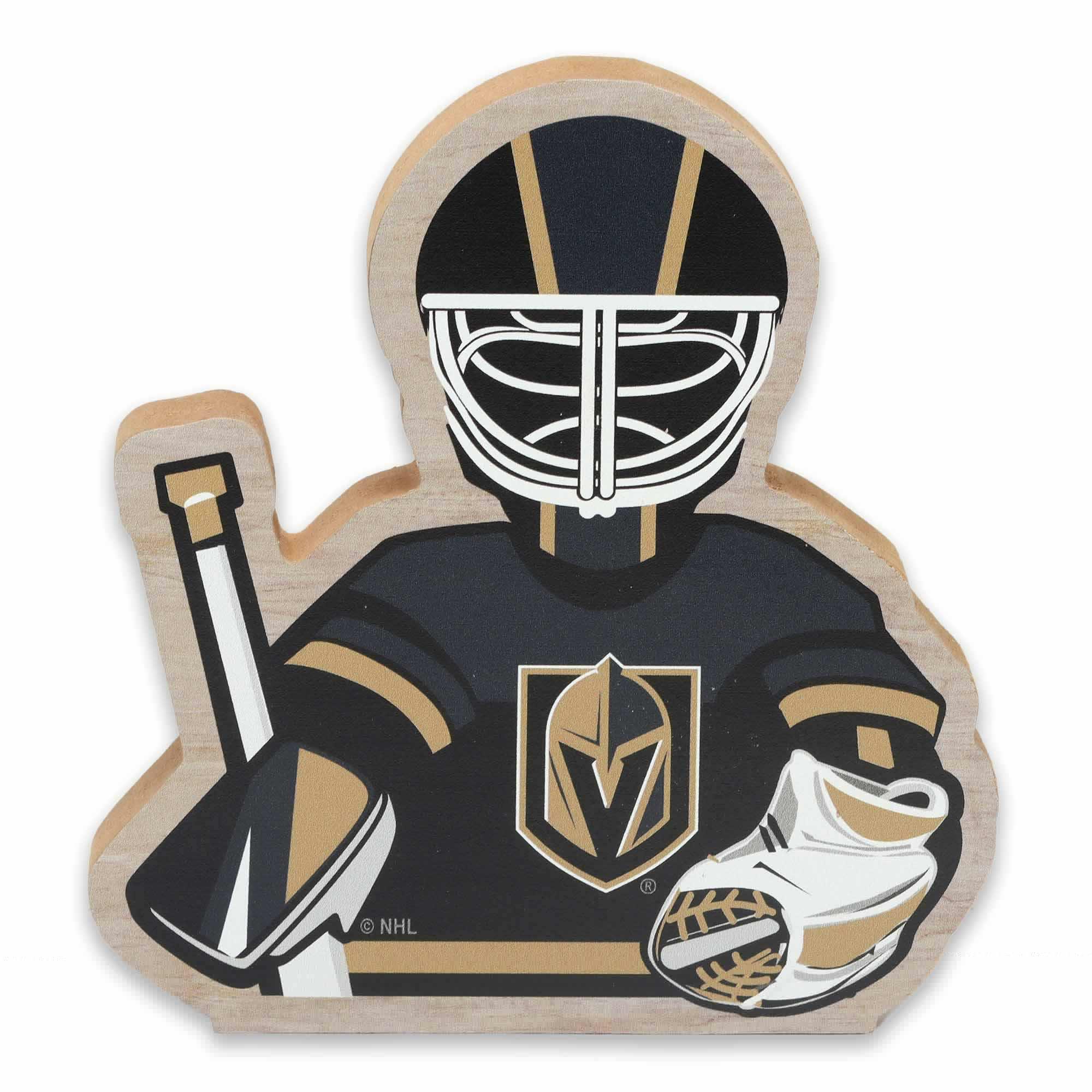 National Hockey League NHL Vegas Golden Knights Goalie Tabletop Wood Decor