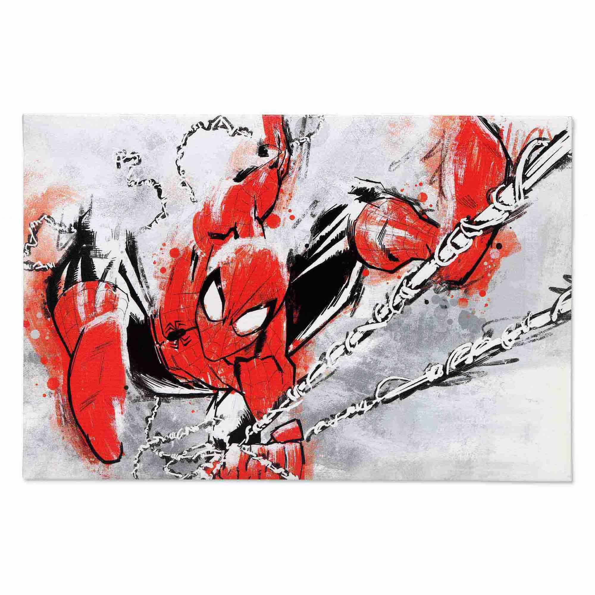 Marvel Spider-Man Watercolor Canvas Wall Decor image