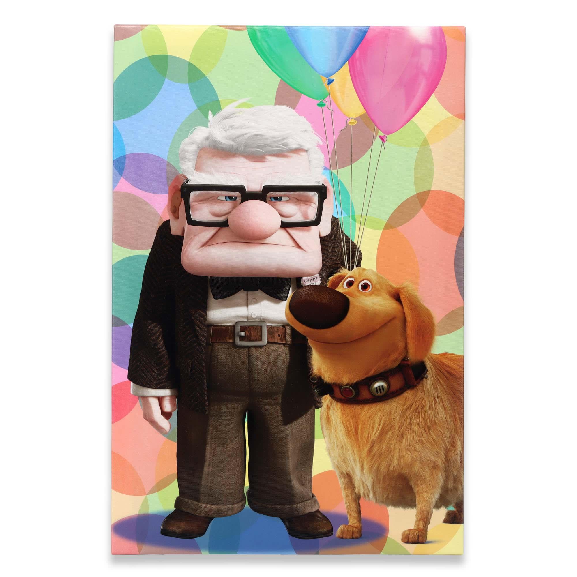 Disney Pixar Up Carl & Doug Balloons Canvas Wall Decor image