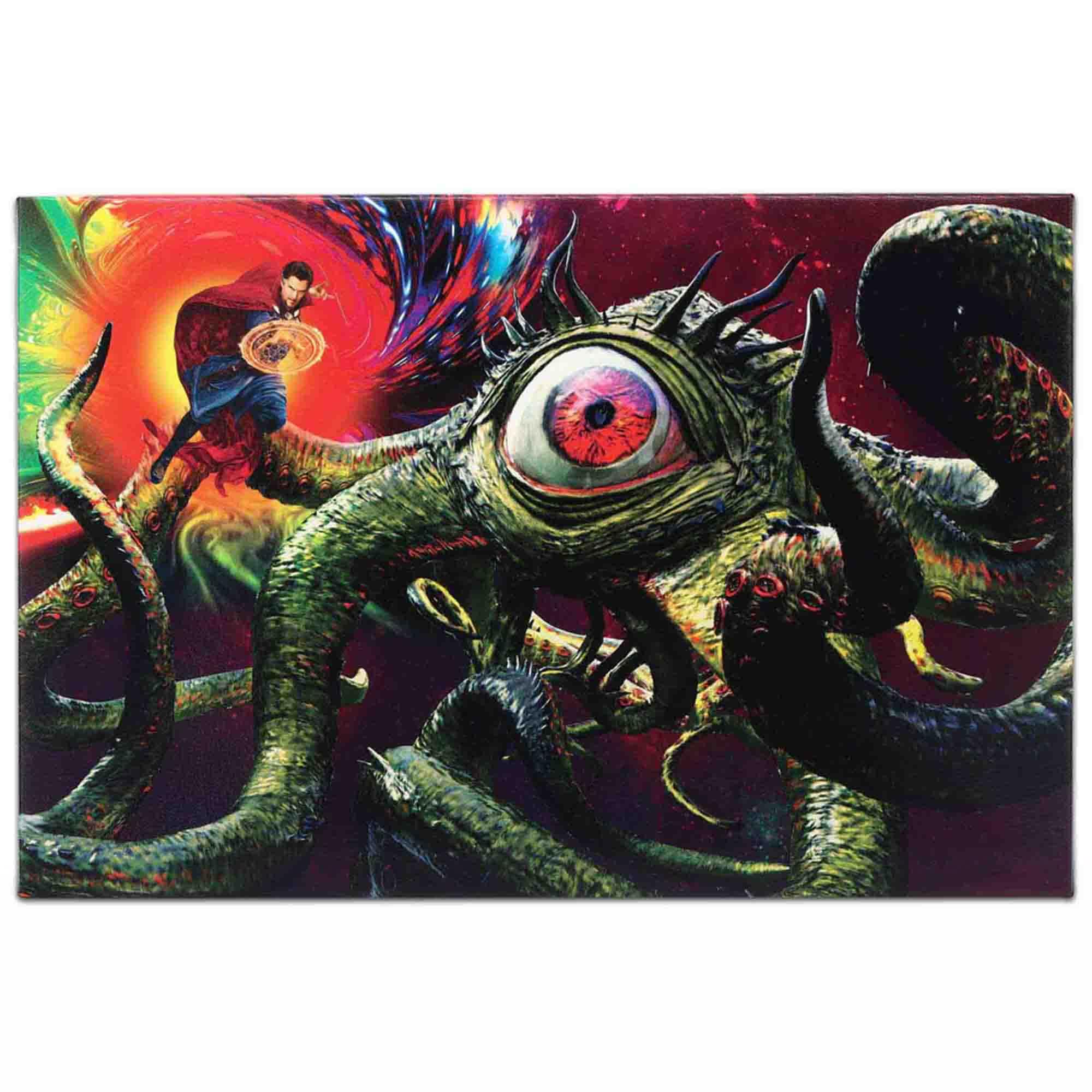 Marvel Doctor Strange & Gargantos Fight Scene Canvas Wall Decor image
