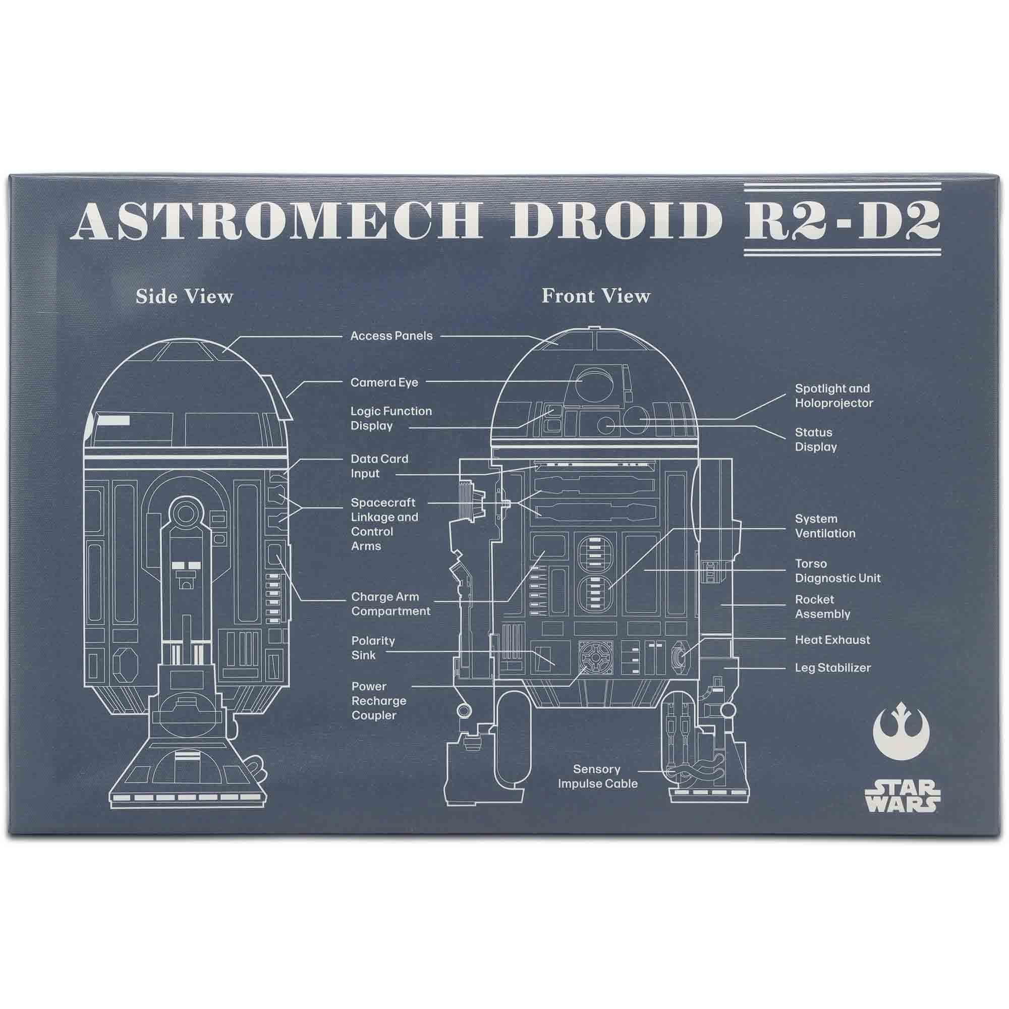 Disney Star Wars R2-D2 Schematic Canvas Wall Decor image