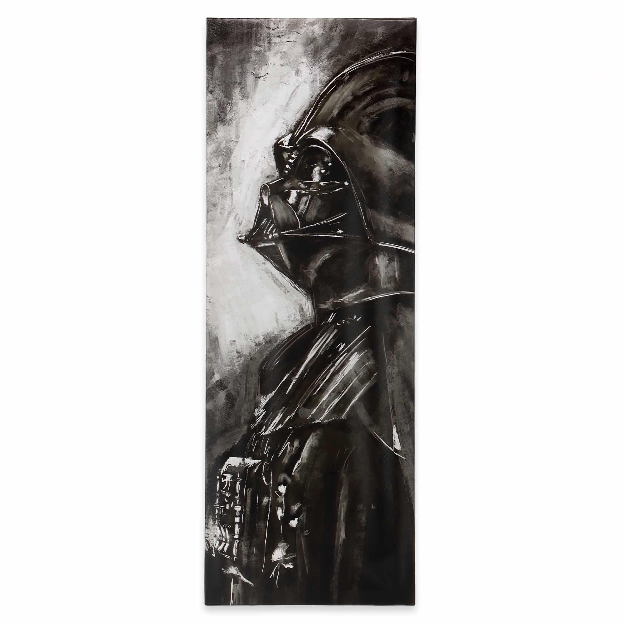 Star Wars Darth Vader Side Profile Black & White Canvas Wall Decor image
