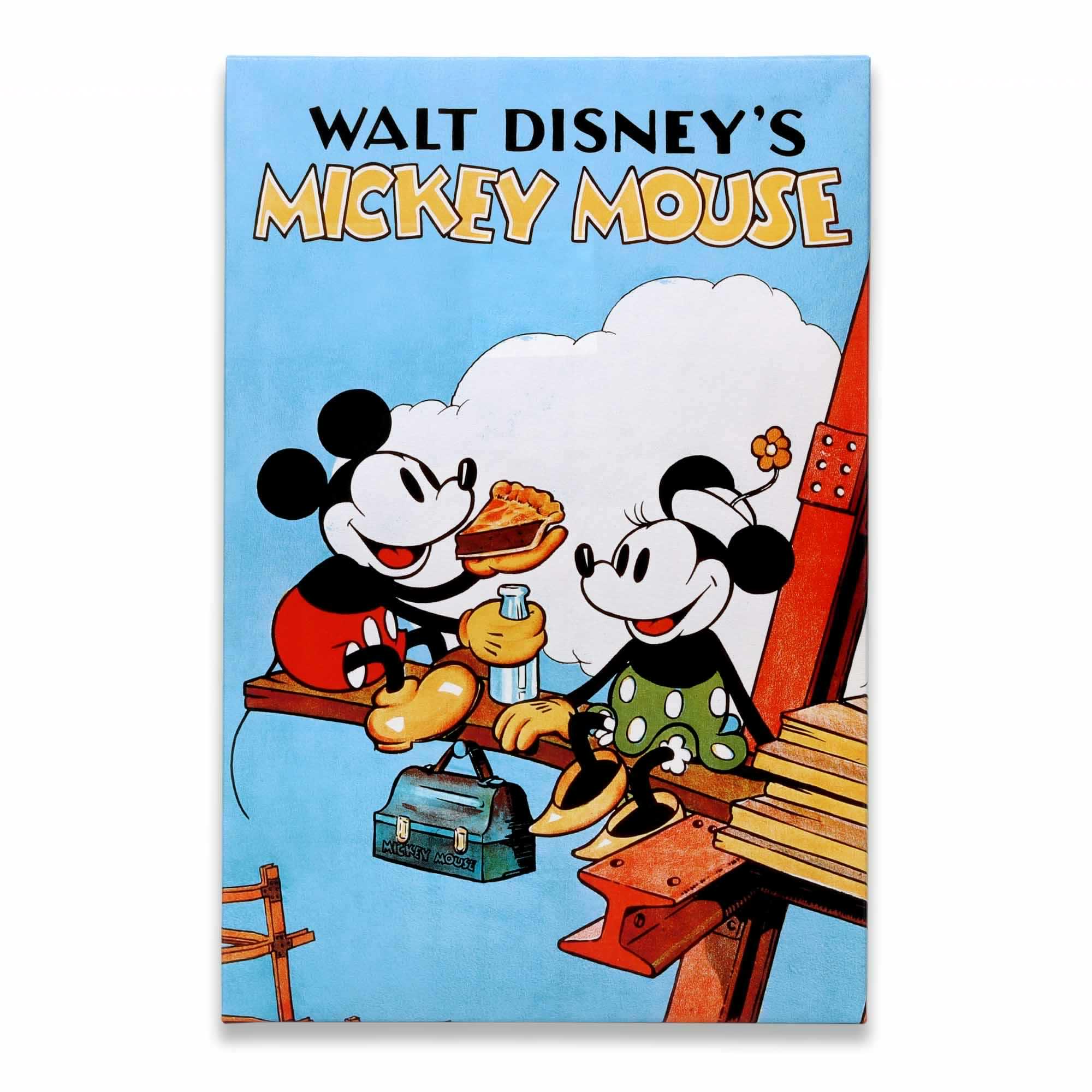 Disney Mickey Mouse Construction Site Classic Movie Cover Canvas Wall Décor image