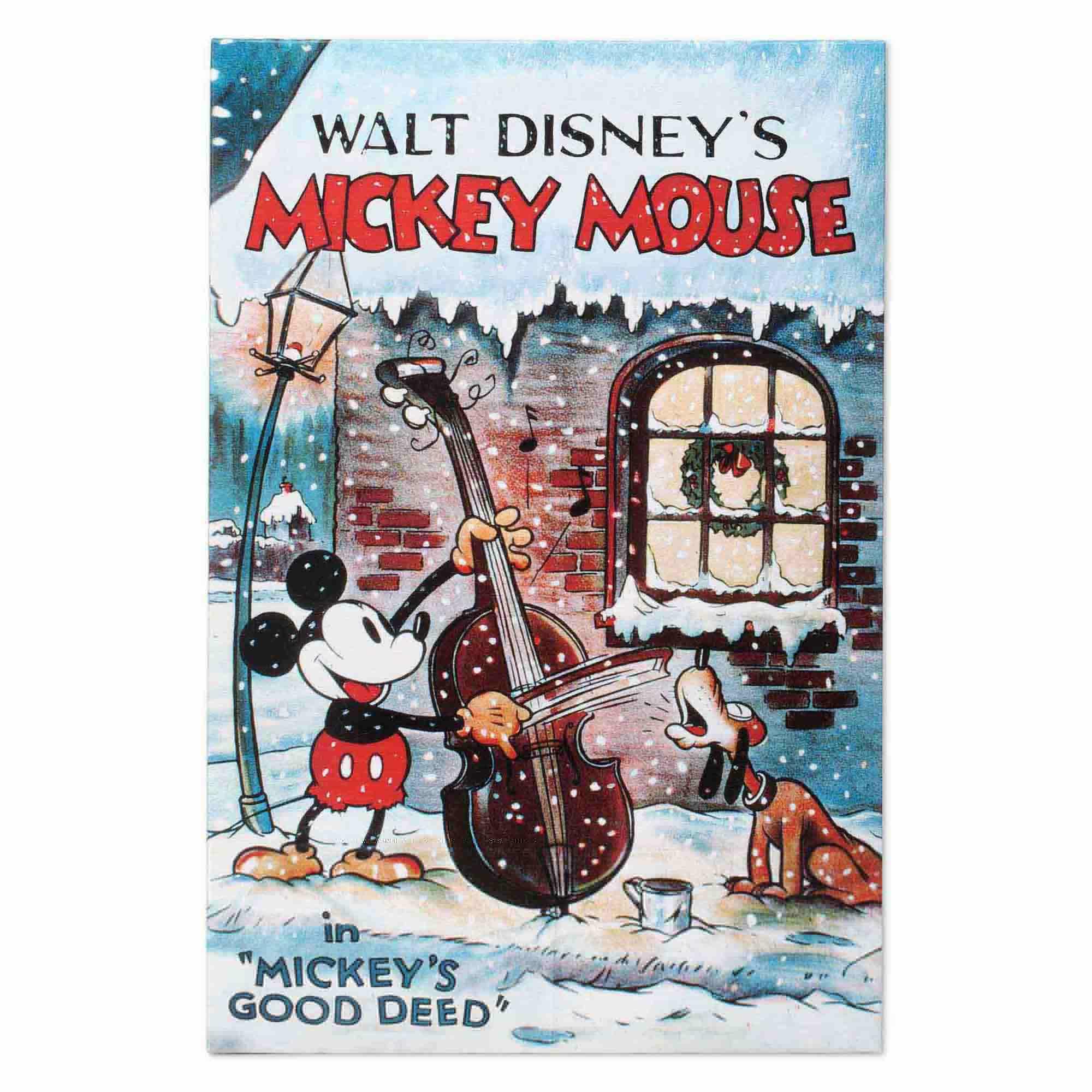 Disney Mickey Mouse Good Deed Classic Movie Cover Canvas Wall Decor image