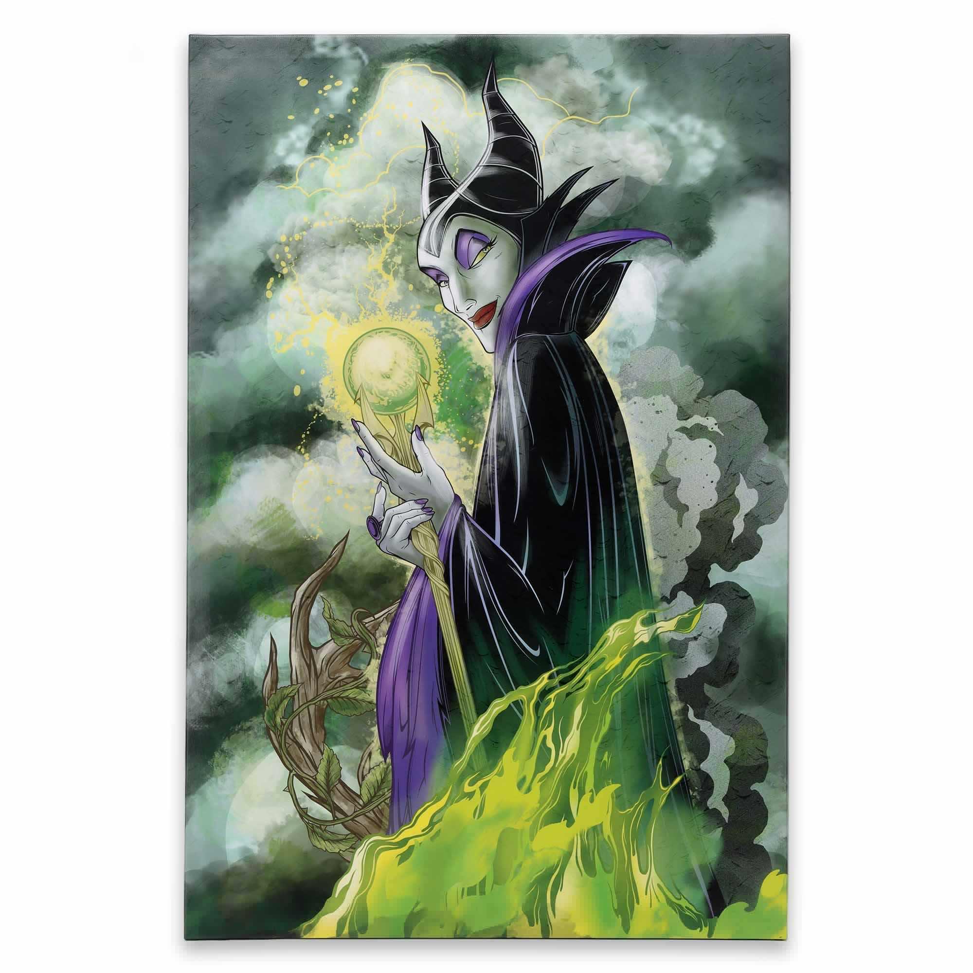 Disney Sleeping Beauty Maleficent Stormy Skies Canvas Wall Décor image
