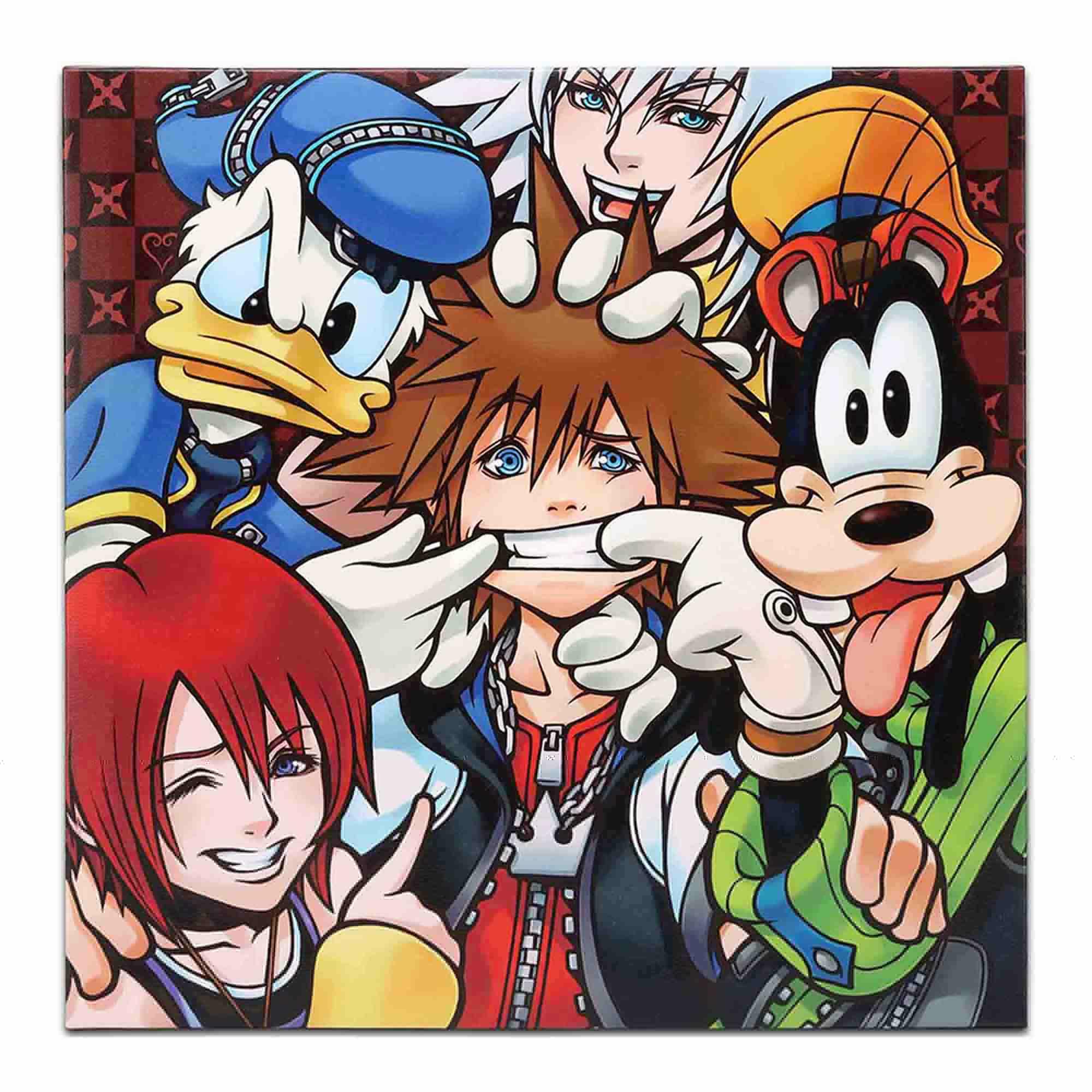 Disney Kingdom Hearts Character Collage Canvas Wall Decor image