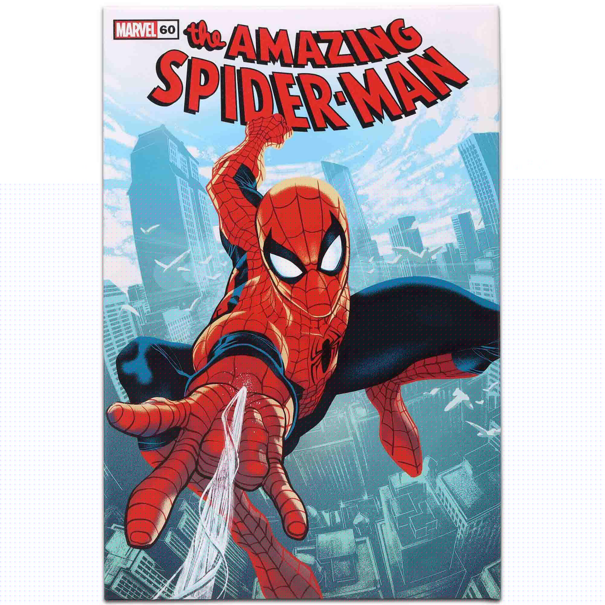 Marvel Spider-Man Over City Canvas Wall Decor image