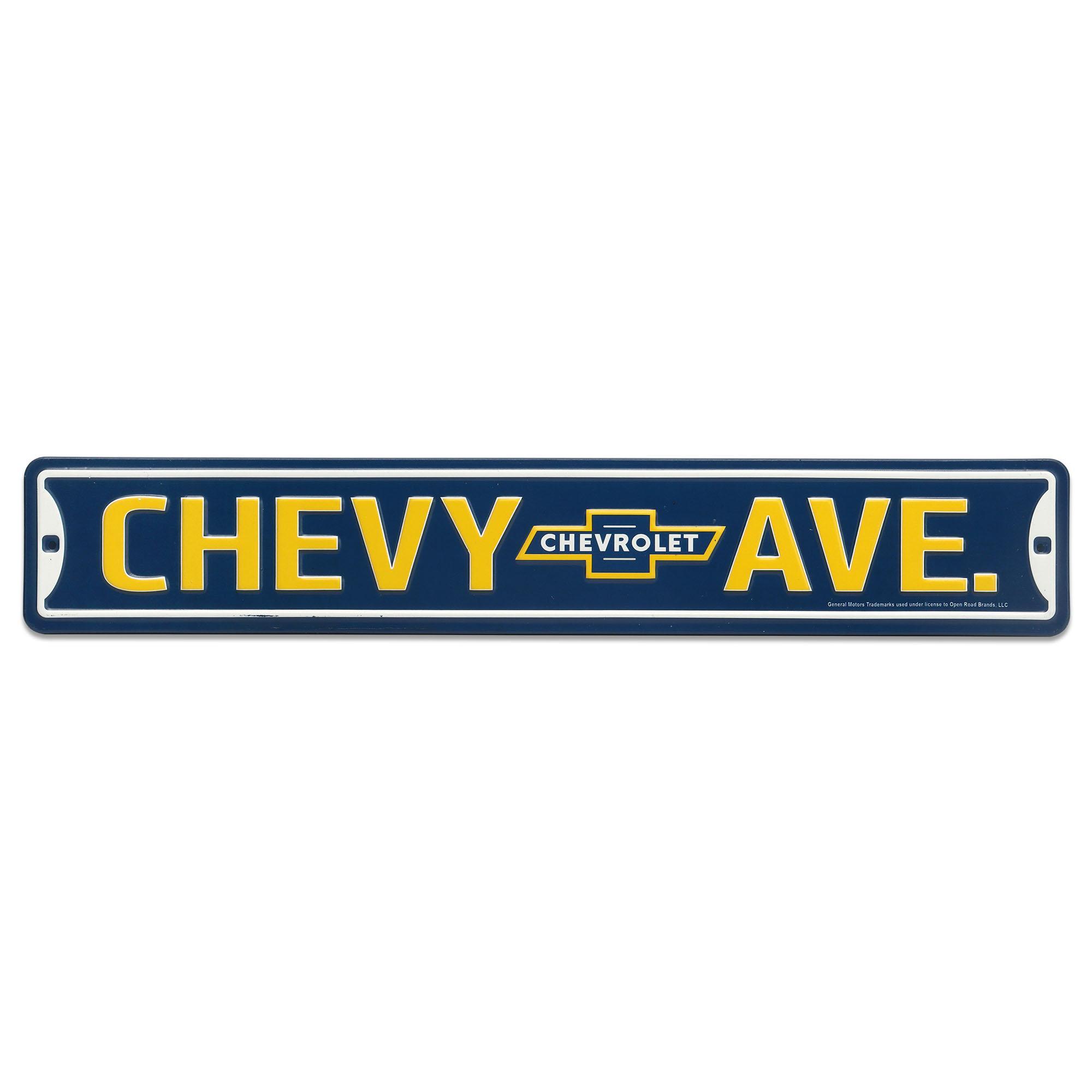 Chevrolet Chevy Ave Metal Street Sign image