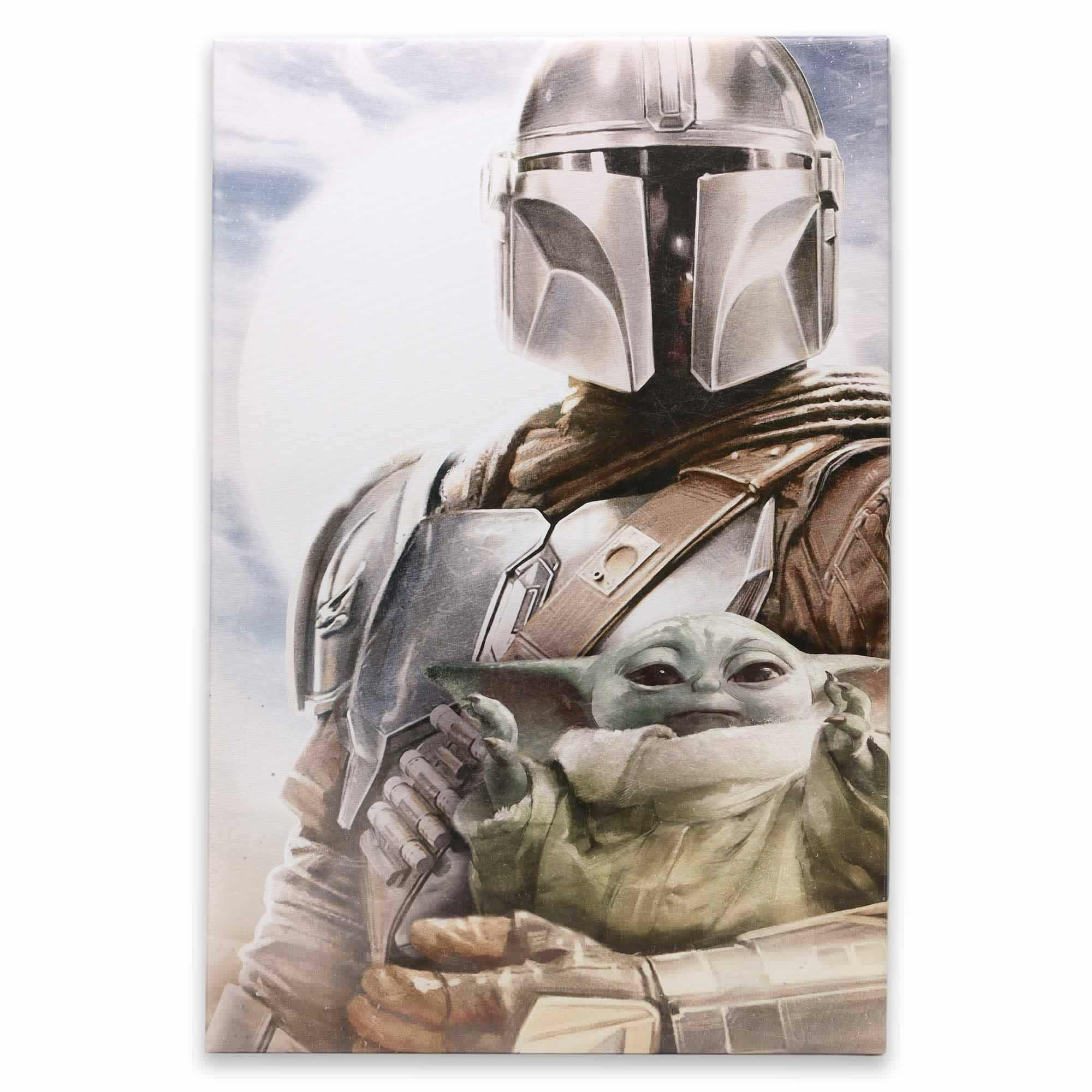 Disney Star Wars The Mandalorian & Grogu Close-Up Canvas Wall Decor image