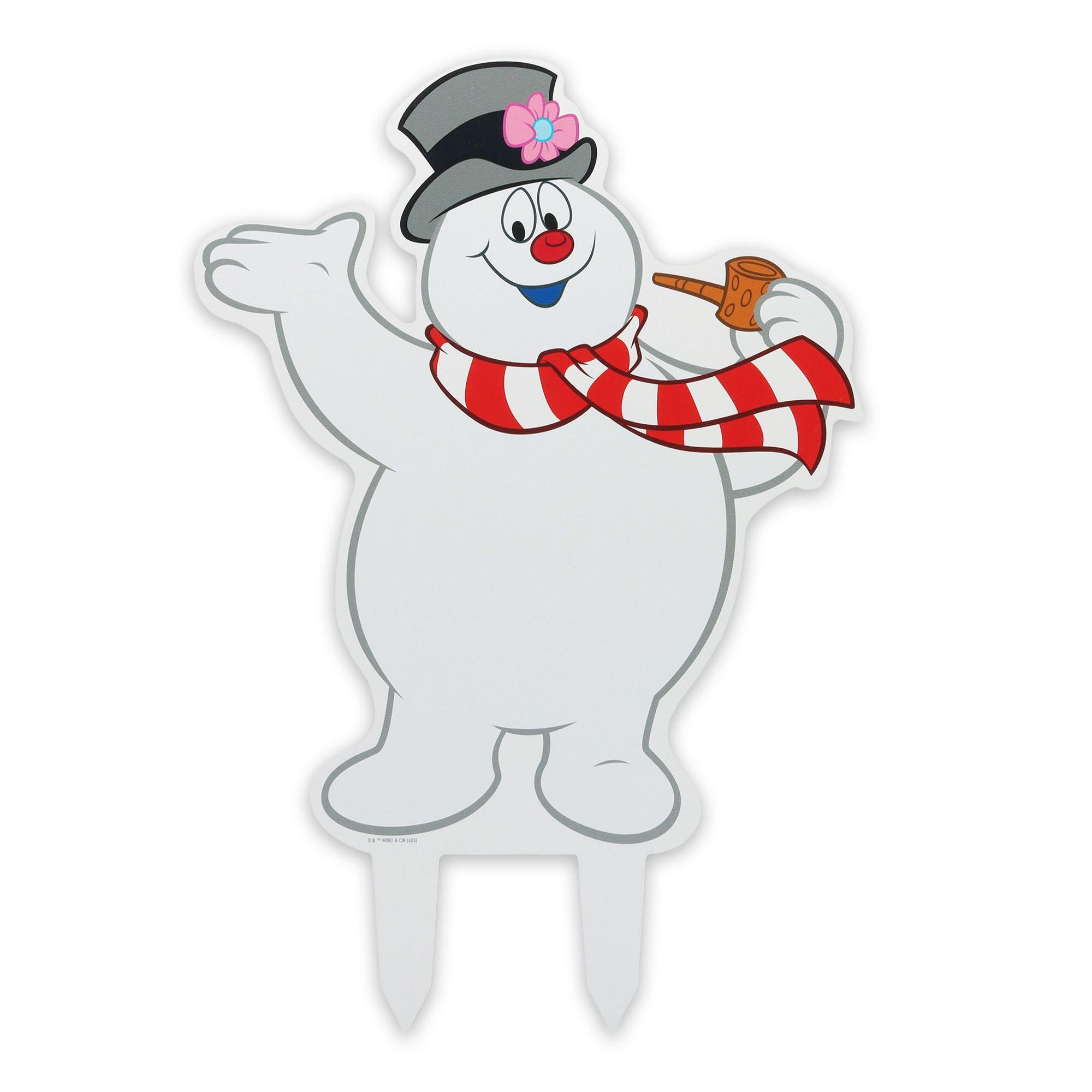 Frosty the Snowman Christmas Metal Yard Stake