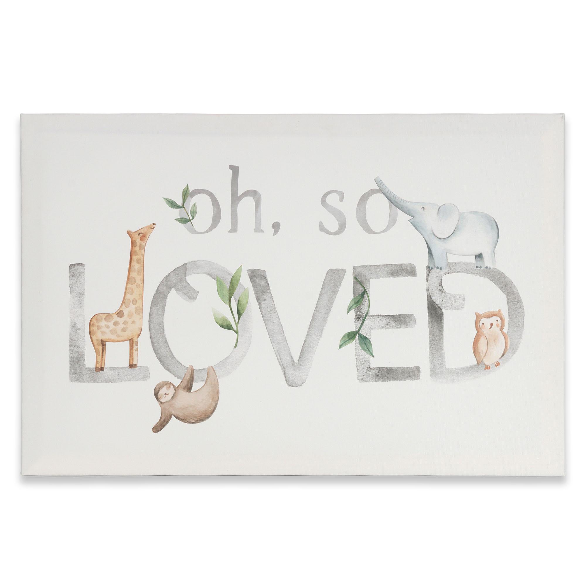Oh So Loved Wildlife Canvas Wall Decor image