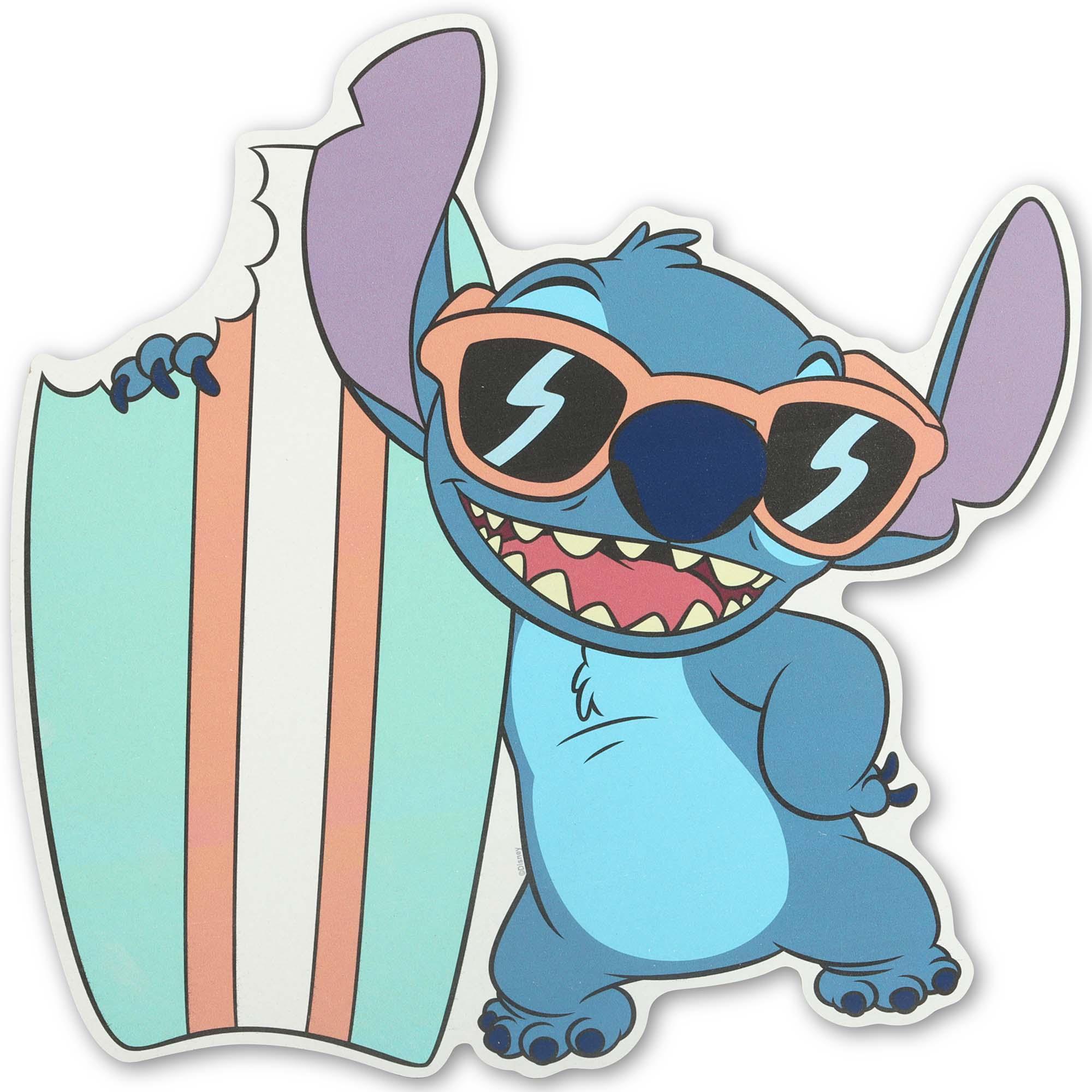 Disney Stitch Surfboard Wood Wall Decor image