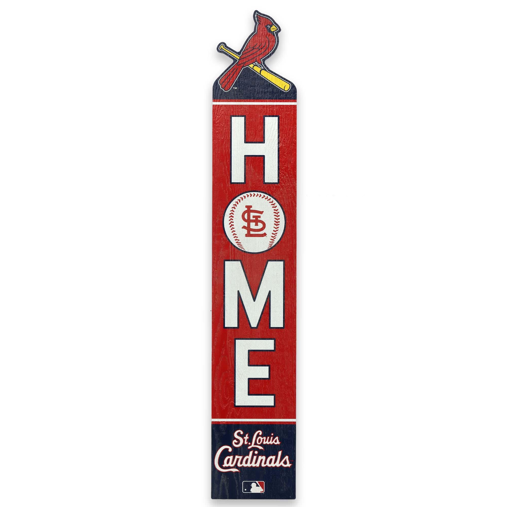 St. Louis Cardinals Home Vertical Porch Leaner Wood Wall Decor for Entryway, Covered Patio, or Living Room image