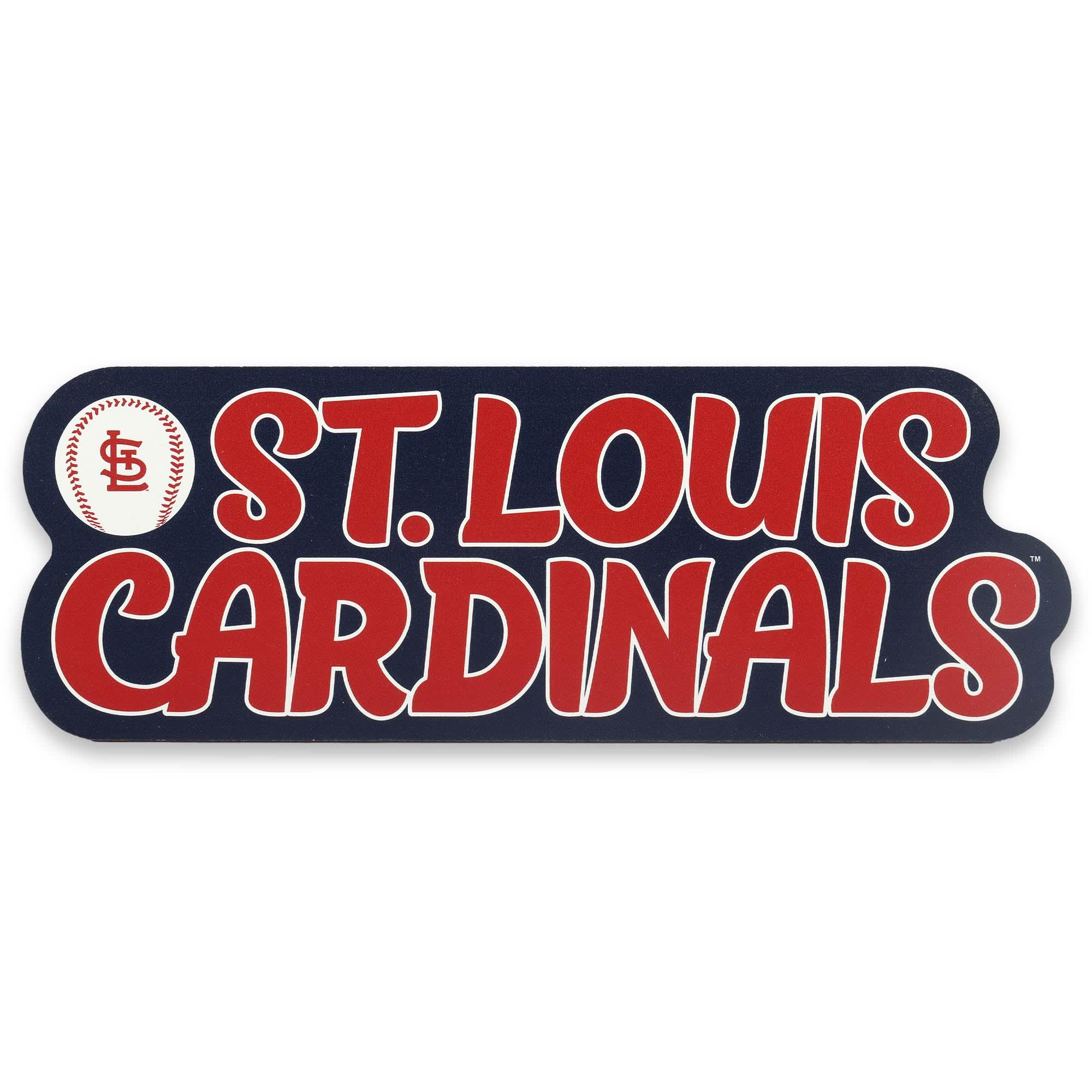 St. Louis Cardinals Retro Team Name Wood Wall Decor for Man Cave, Office, or Game Room image