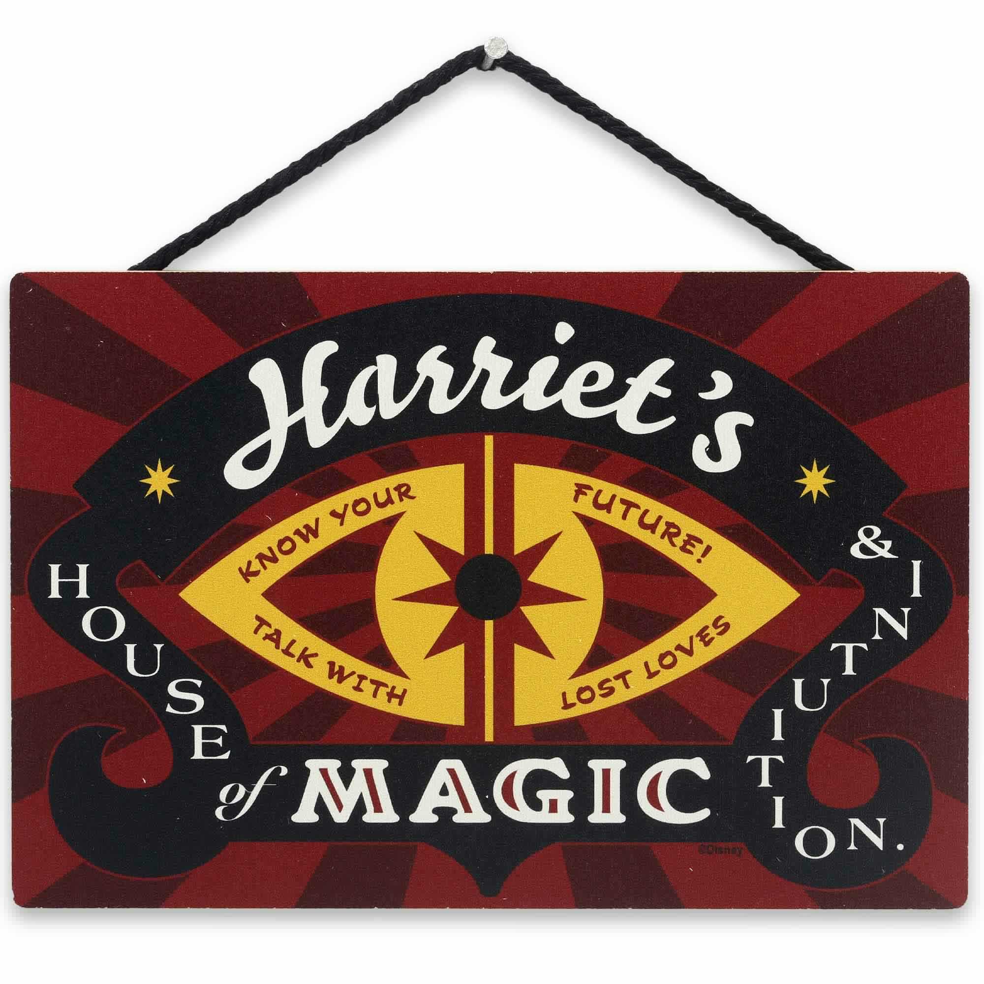 Disney Haunted Mansion Harriet's House of Magic Hanging Wood Wall Decor
