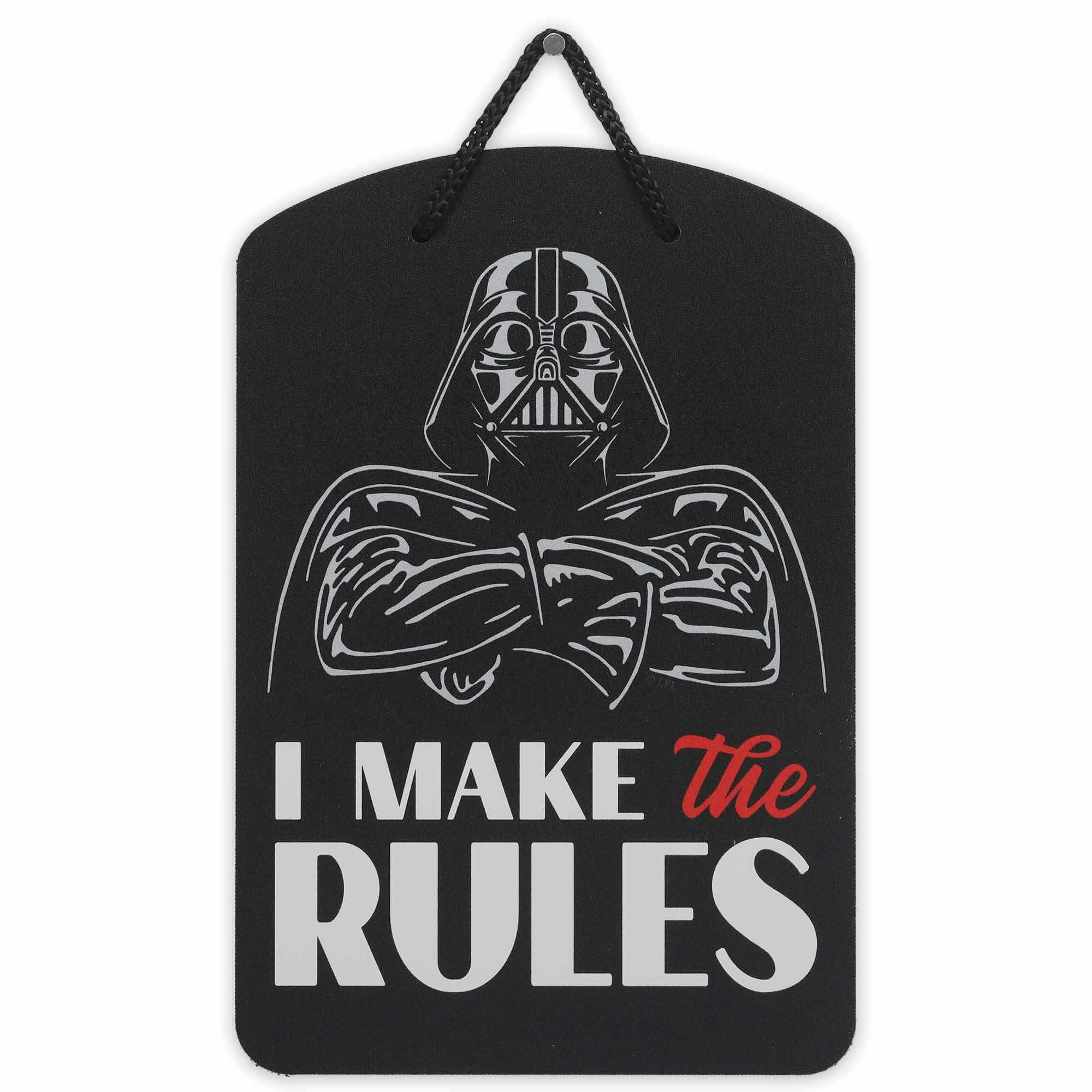 Star Wars Darth Vader I Make the Rules Hanging Metal Sign image