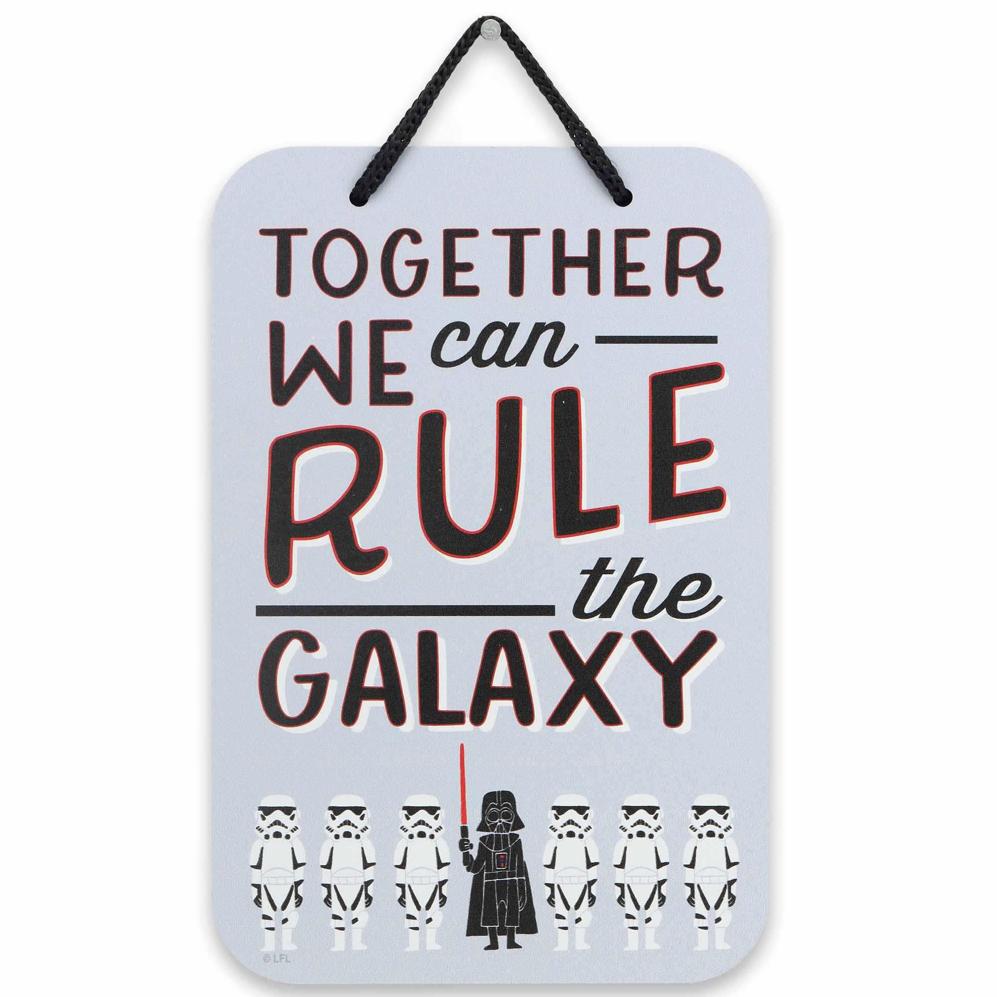 Star Wars Darth Vader & Stormtroopers We Can Rule the Galaxy Hanging Metal Sign image