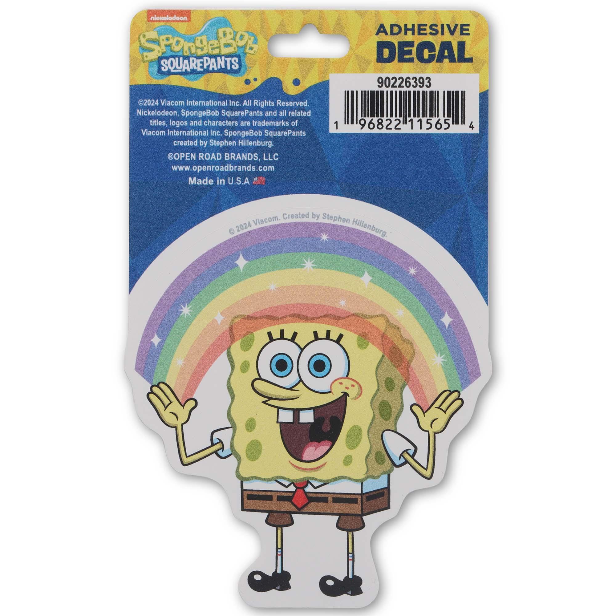 SpongeBob Rainbow Adhesive Vinyl Decal Sticker image