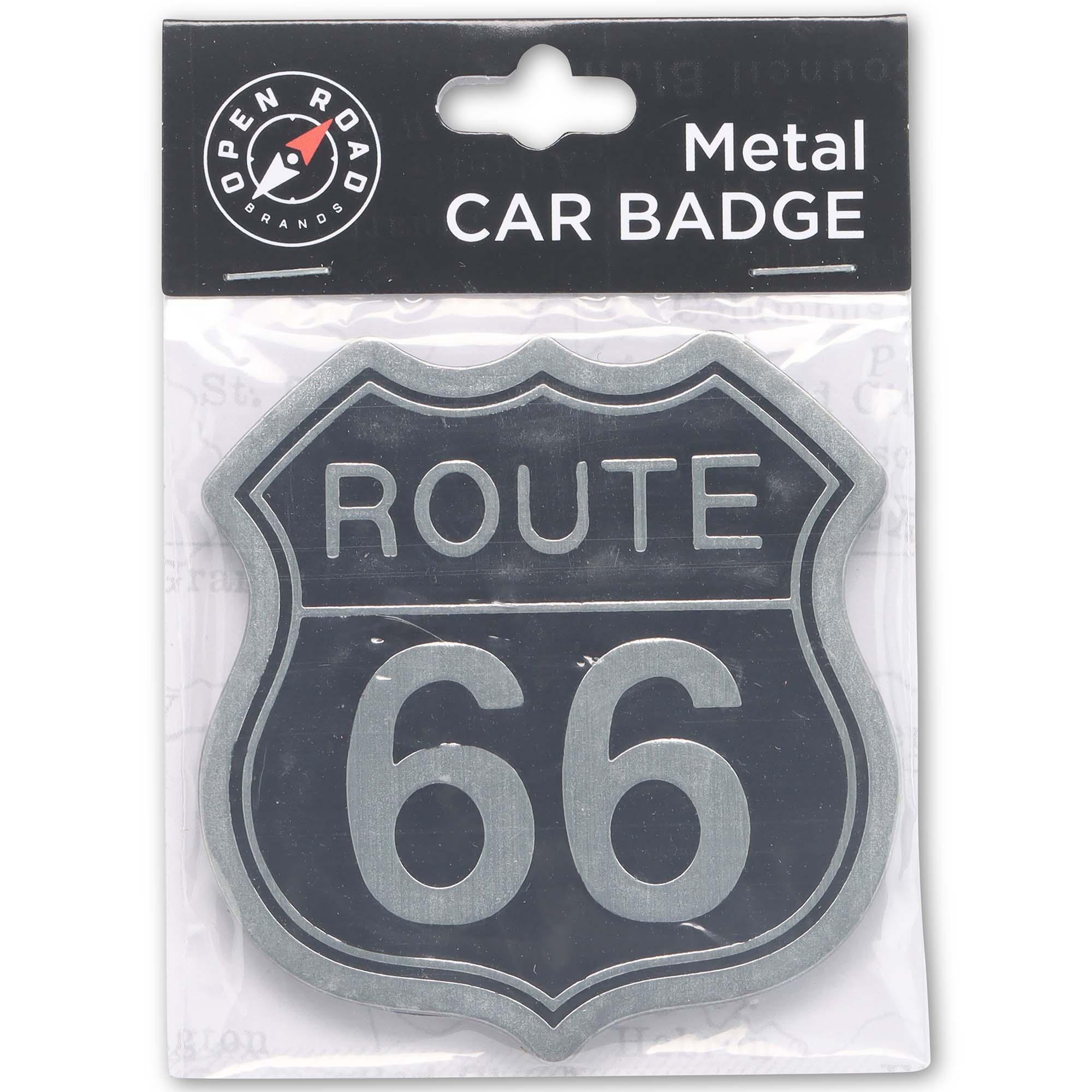 Route 66 Metal Car Badge image
