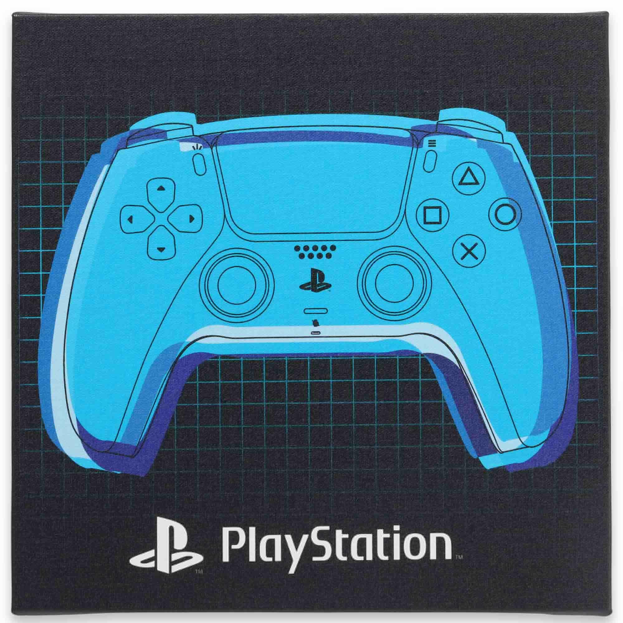 Sony PlayStation Blue Controller Canvas Wall Decor