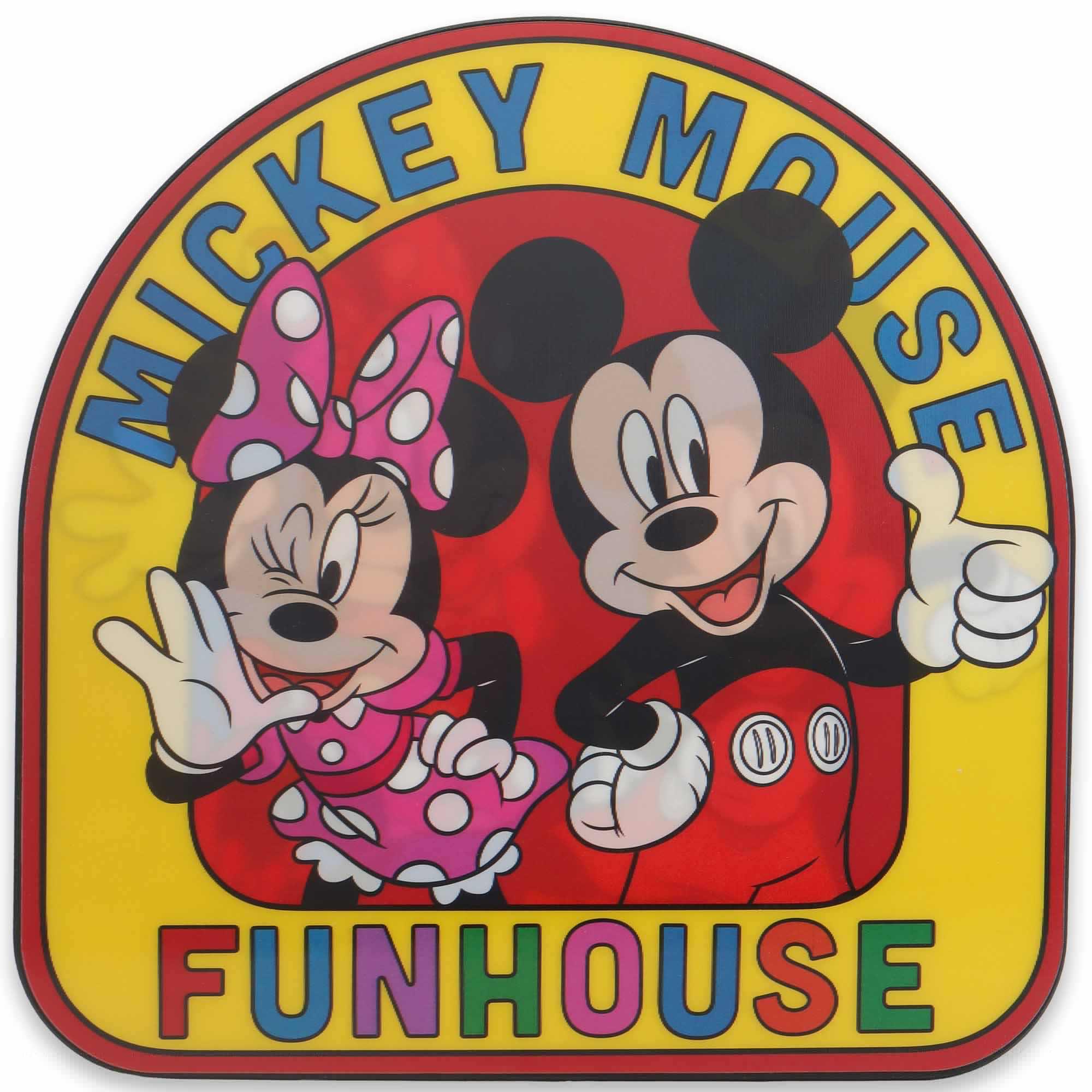 Disney Mickey Mouse Funhouse 3D Lenticular Wood Wall Decor image