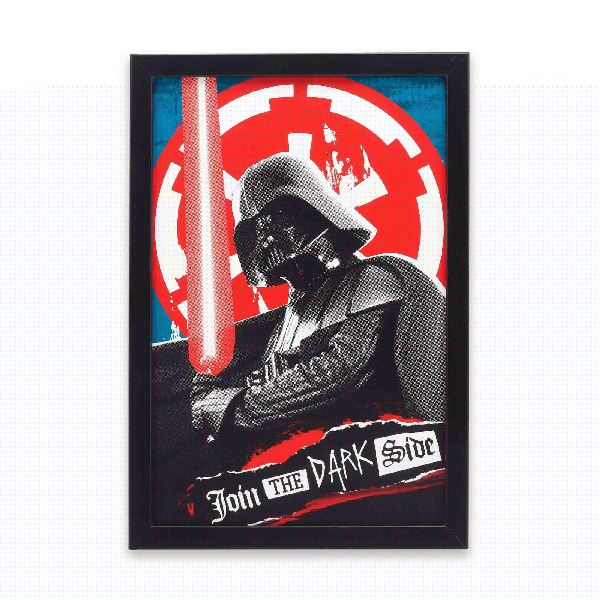 Star Wars Join the Dark Side Darth Vader Framed Wood Wall Decor image