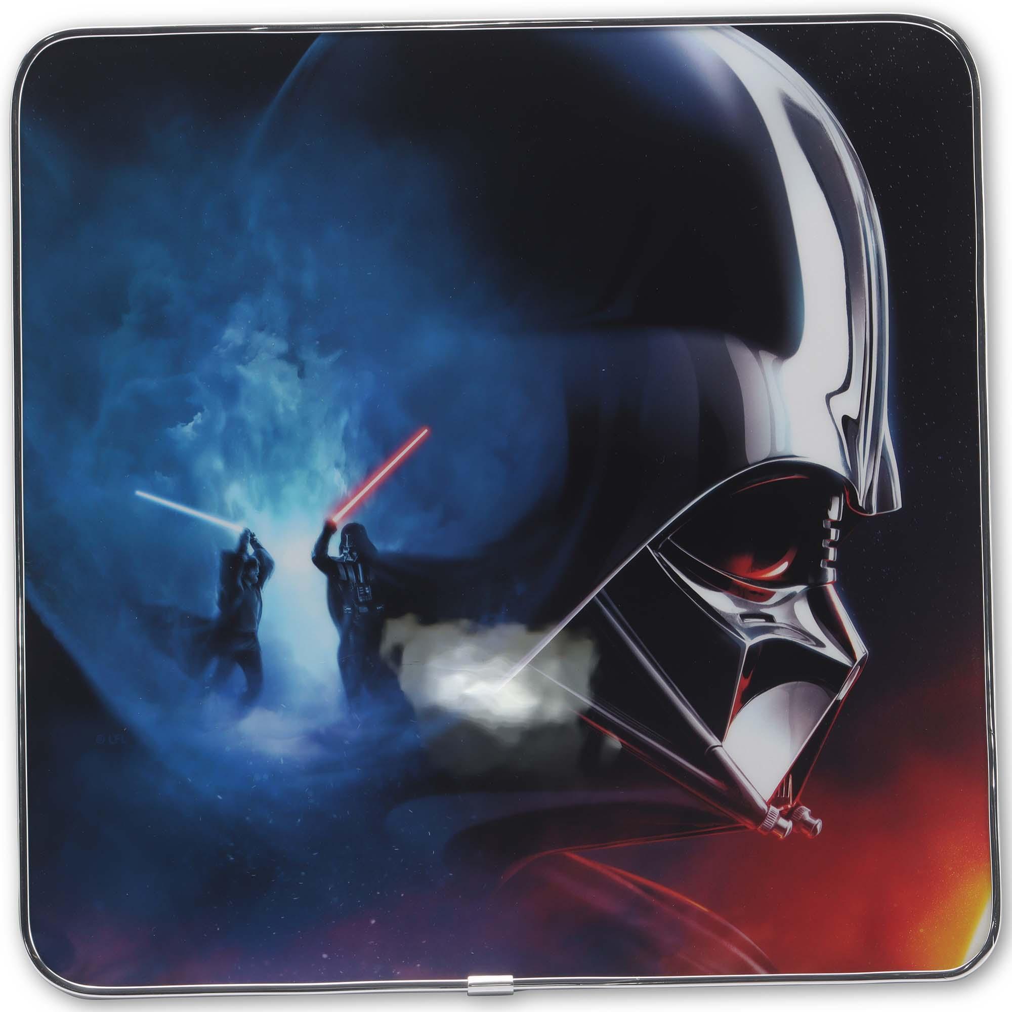 Star Wars Darth Vader Lightsaber Battle High Transparency Wood Wall Decor image