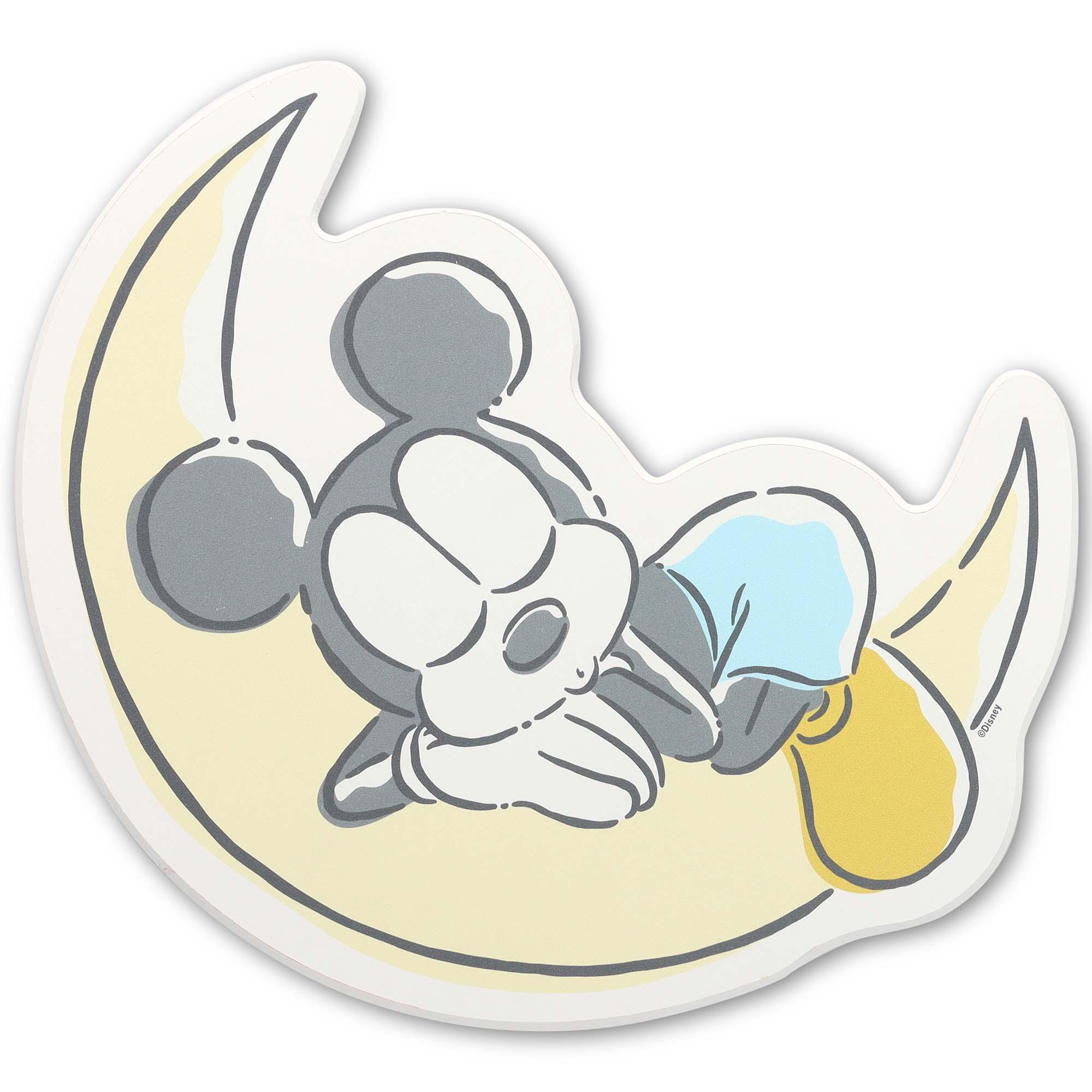 Disney Mickey Moon Wooden Wall Decor image