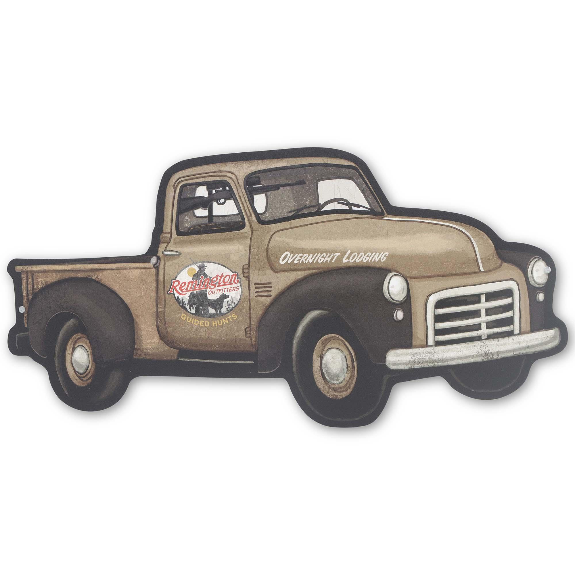 Remington Old Brown Truck Metal Sign image