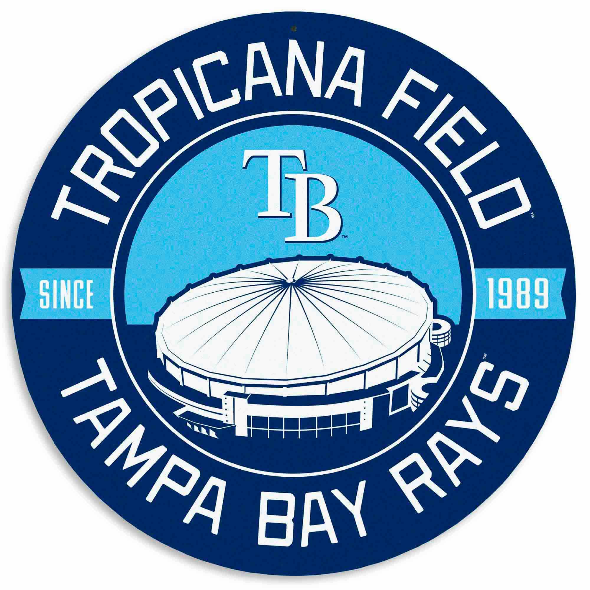 Rays Tropicana Field Metal Sign