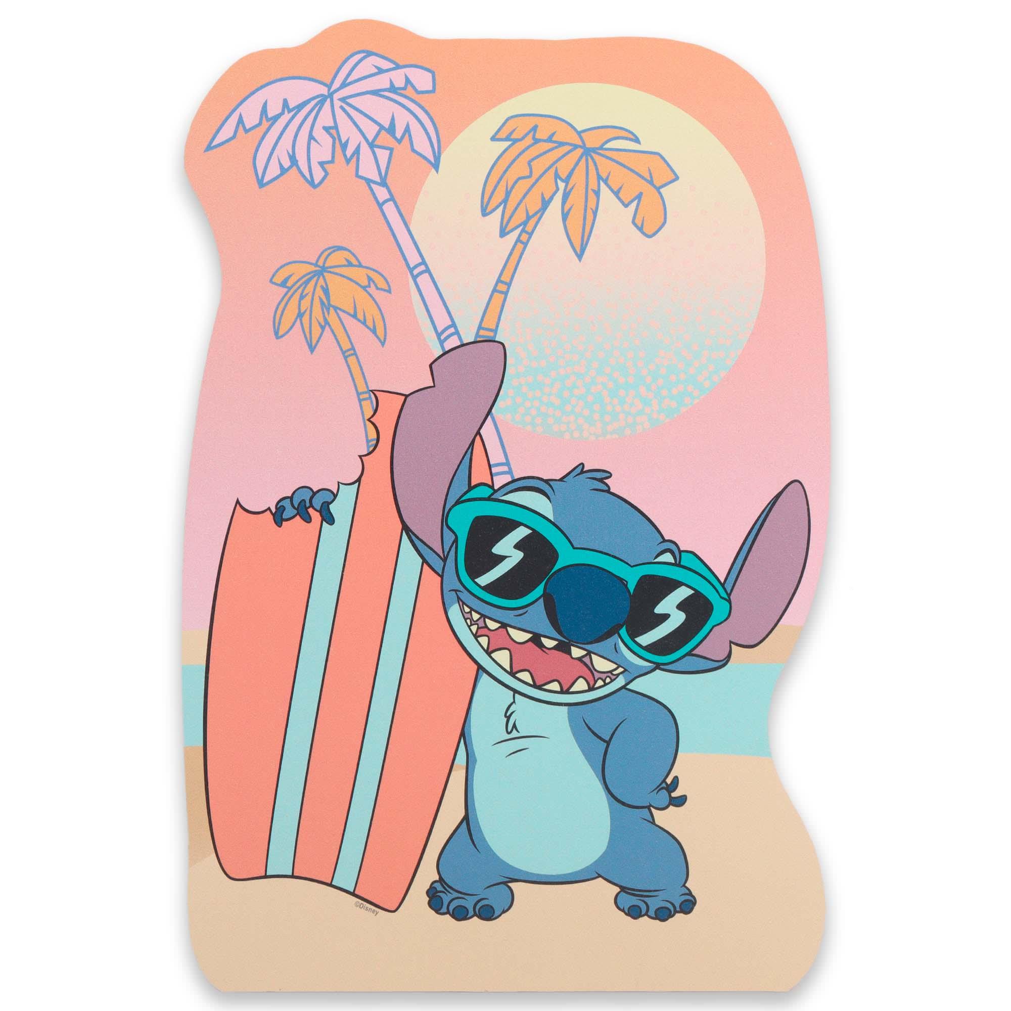 Stitch Surfboard Wood Wall Decor image