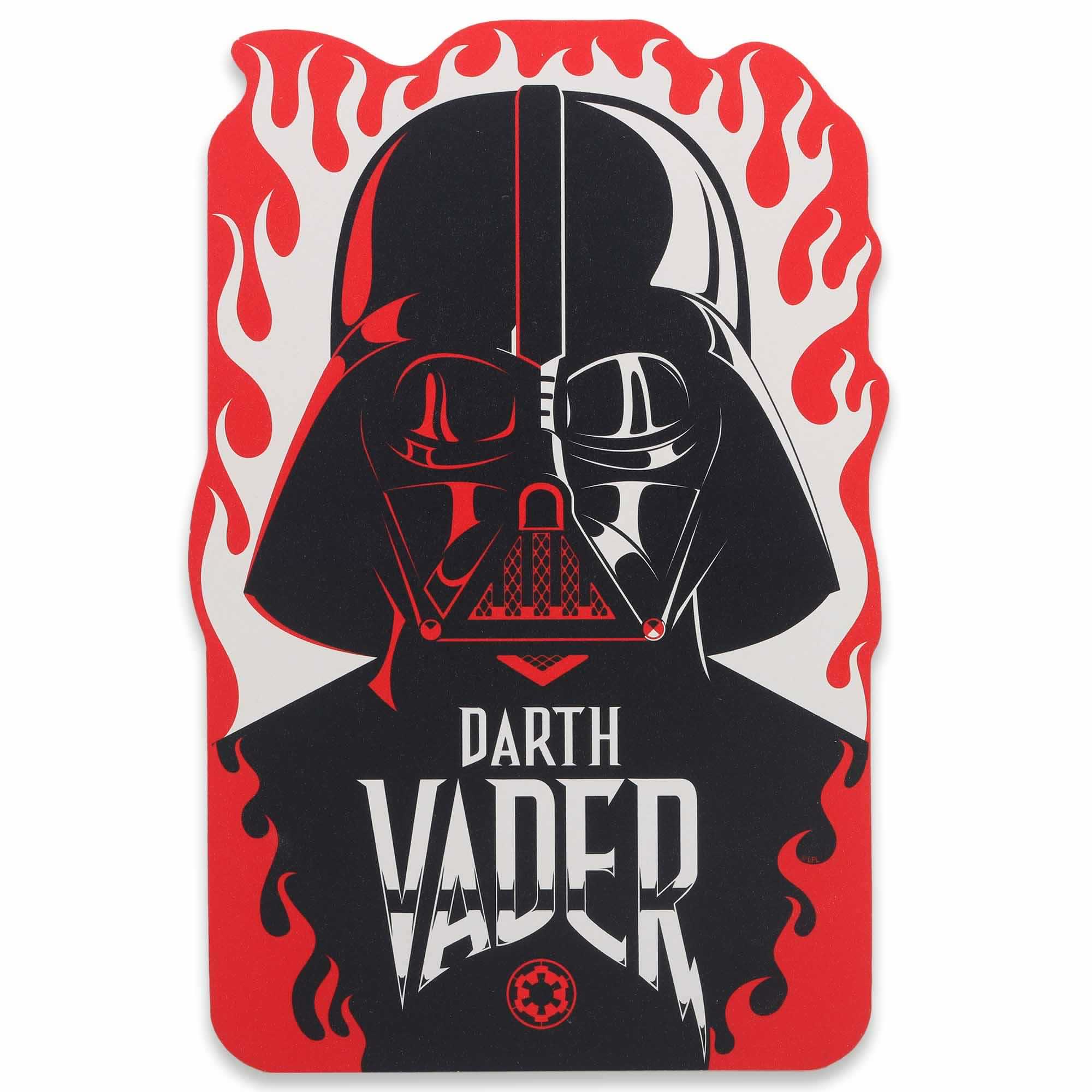 Darth Vader Flames Wood Wall Decor image