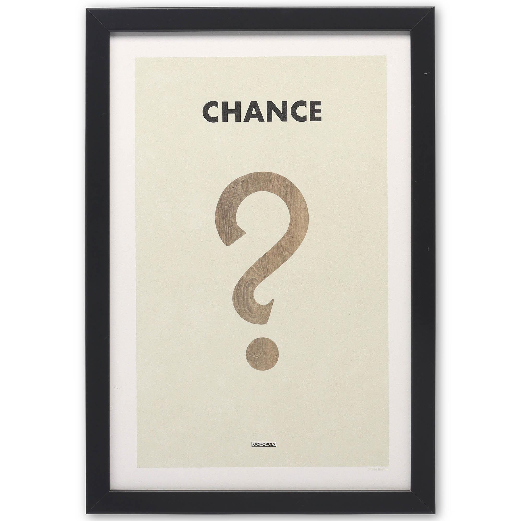 Monopoly Chance Framed Wood Wall Decor image
