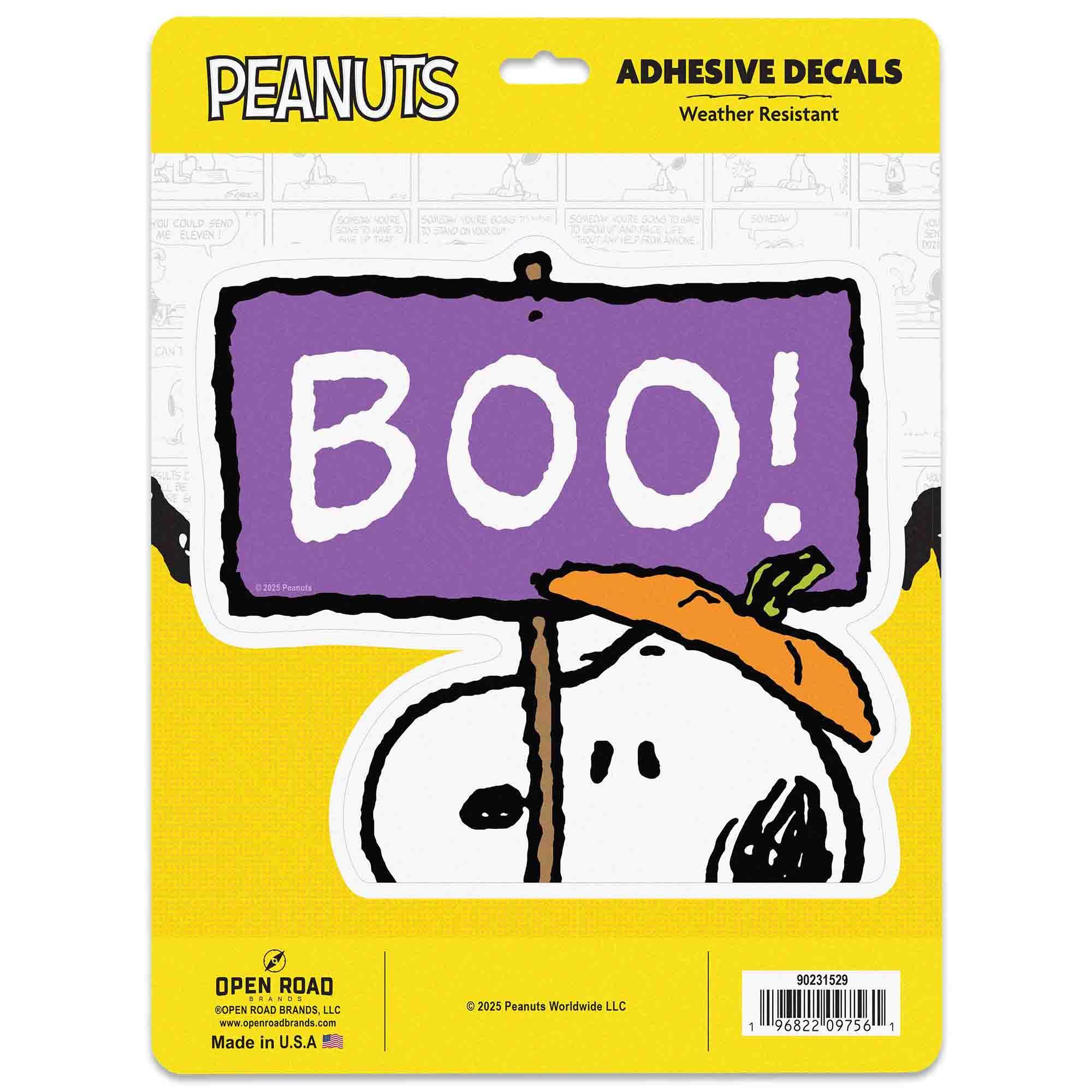 Snoopy Boo Adhesive Vinyl Decal image