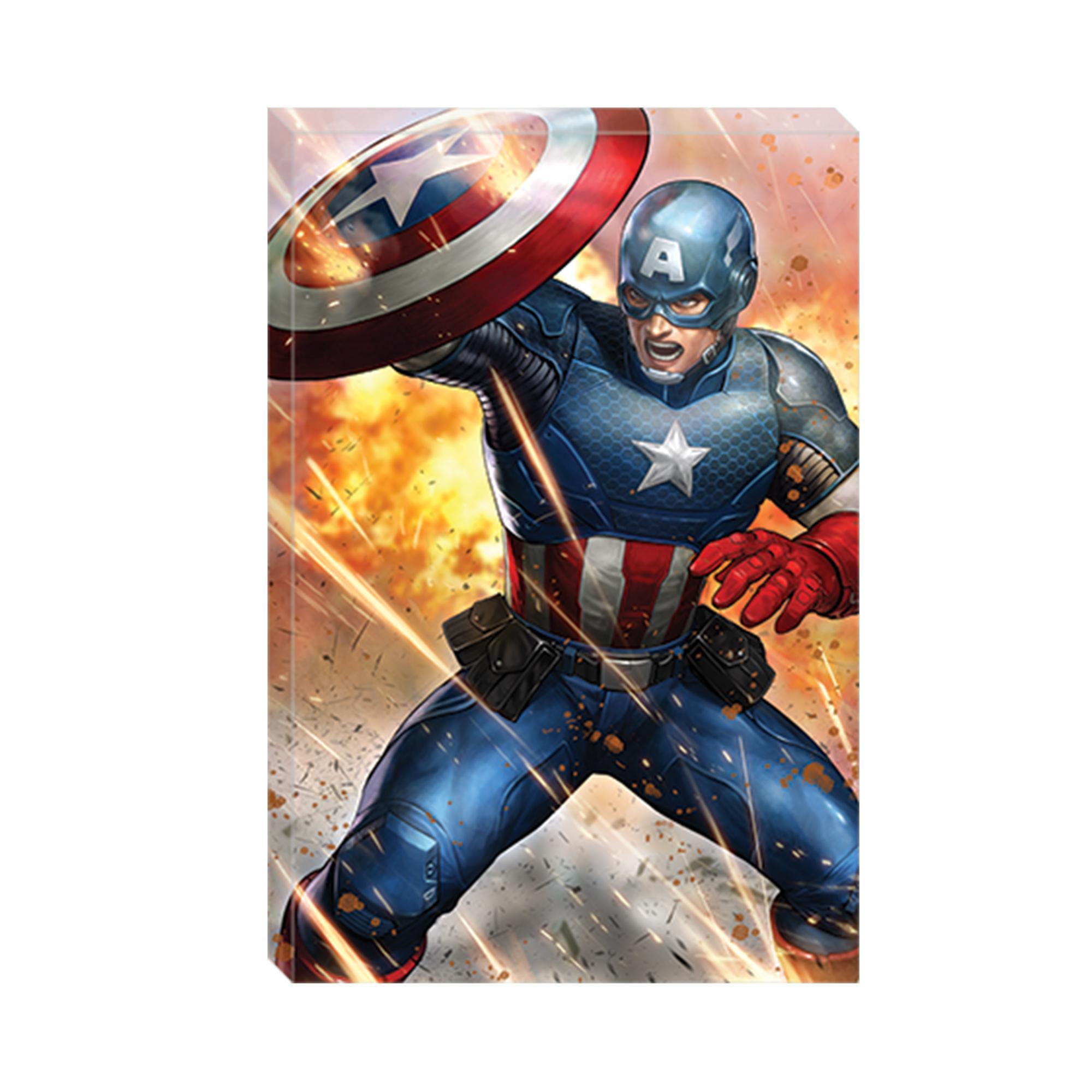 Marvel Captain America Canvas Wall Art - Super Hero Home Décor image