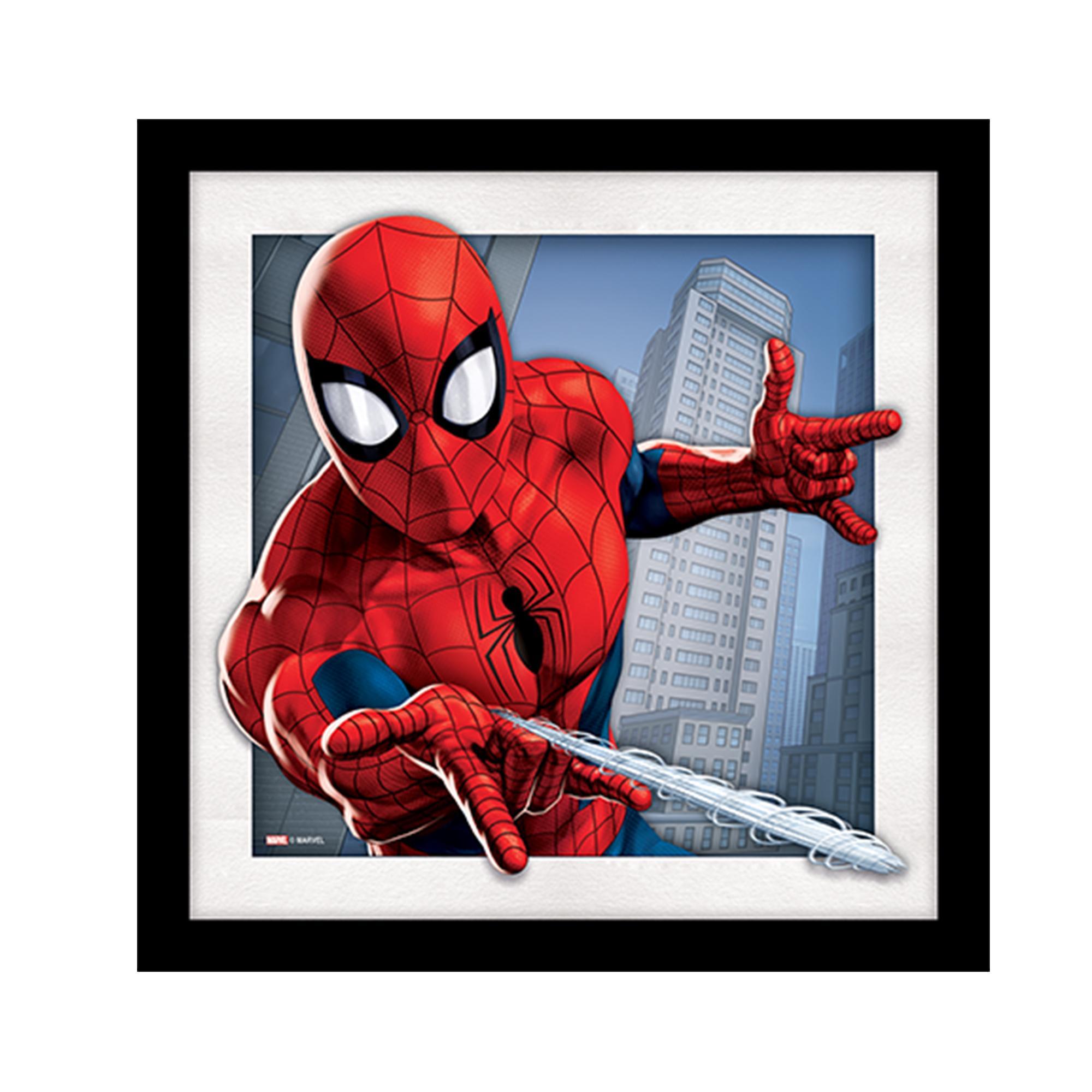 Marvel Spider-Man Framed Wood Wall Decor - Super Hero Artwork image
