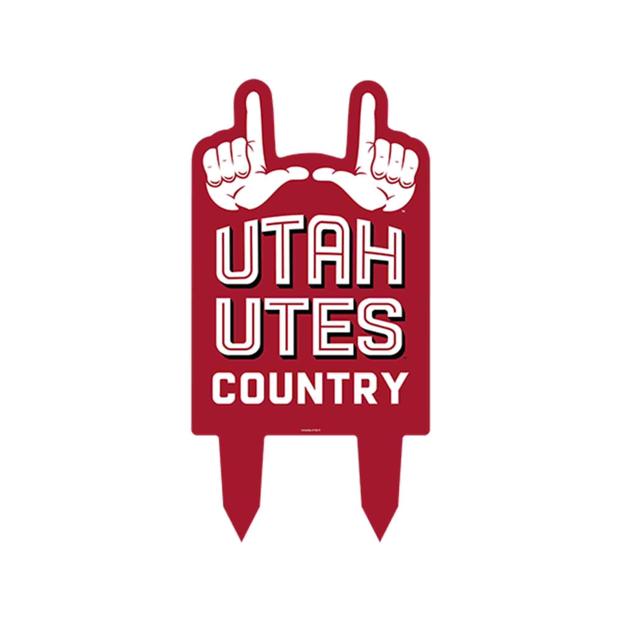 Utah Utes Country Garden Stake X-metal image