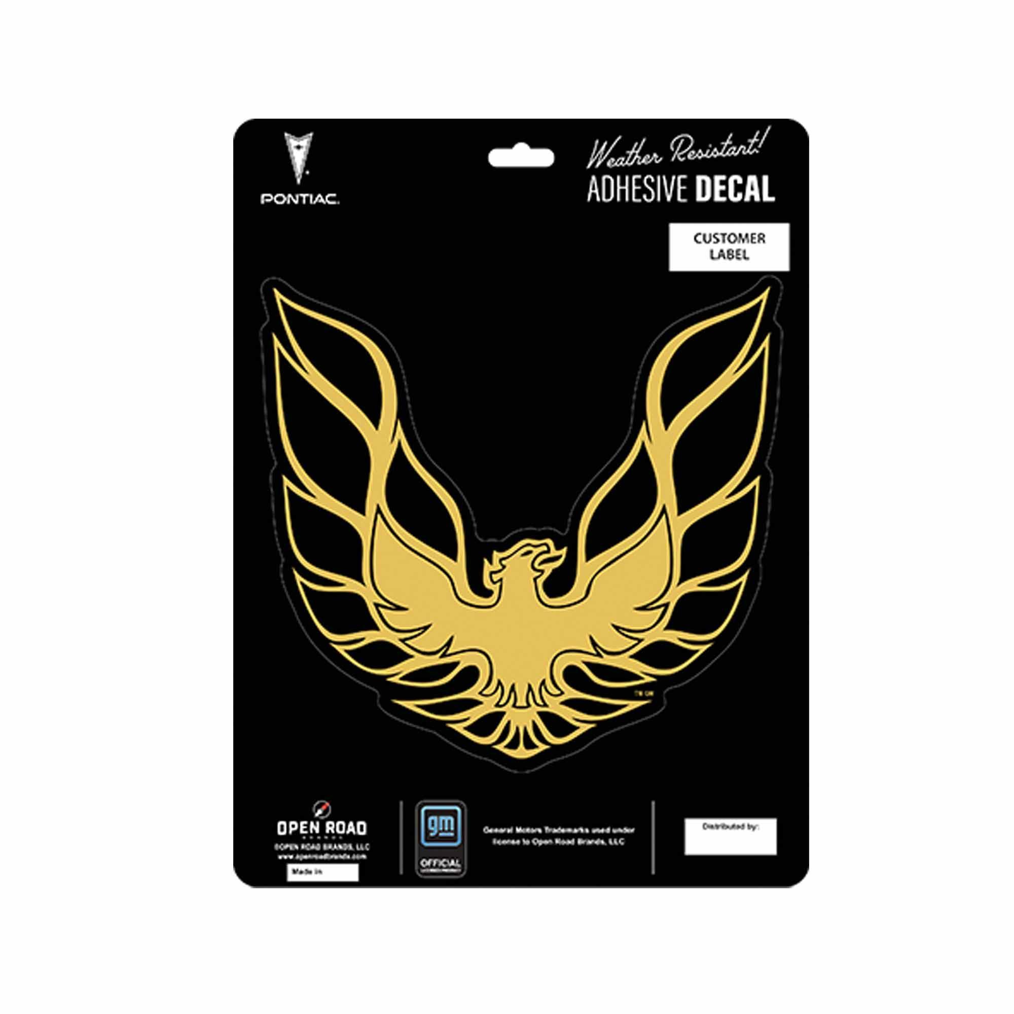 Firebird Adhesive Vinyl Decal for Cars Garages and Collector Displays image