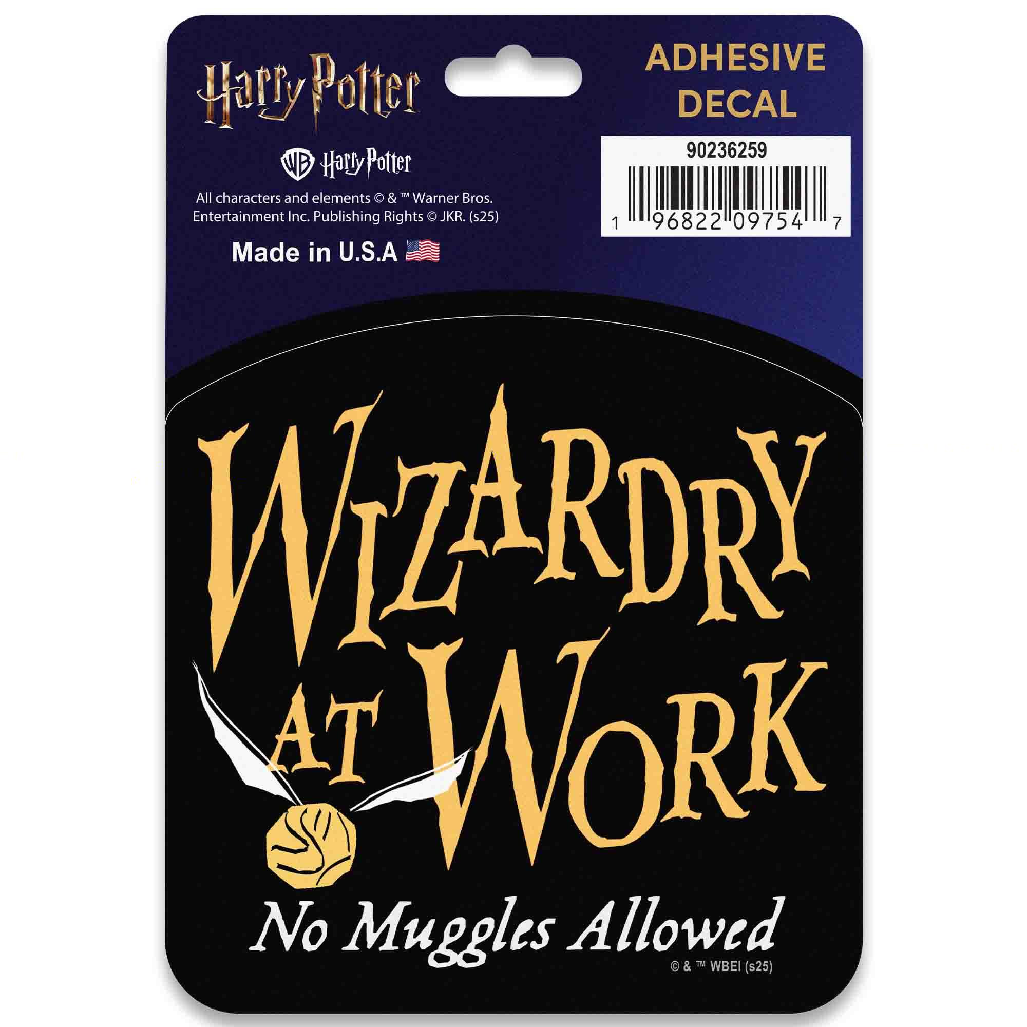 Wizardry At Work Magical Adhesive Vinyl Decal image