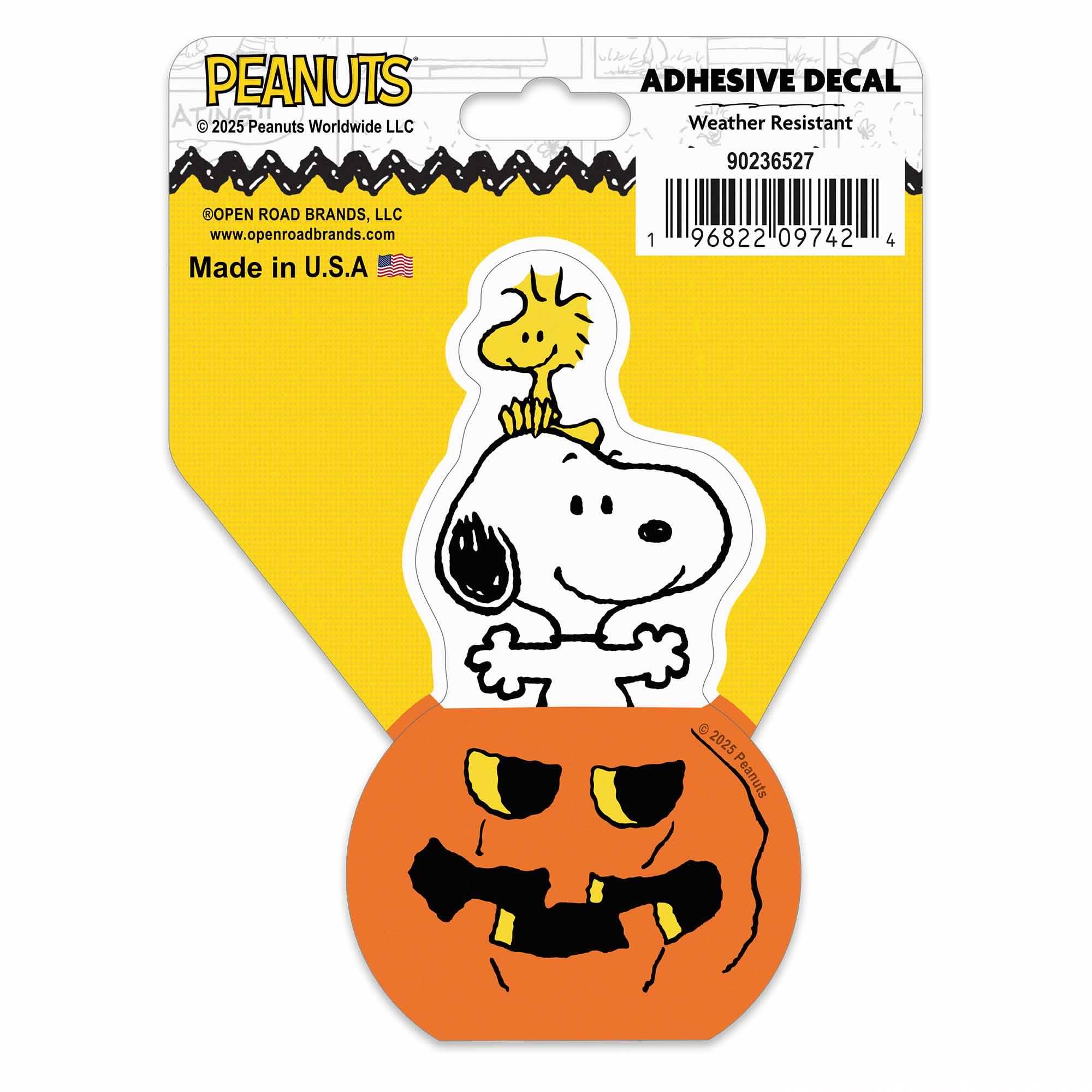 Snoopy's Pumpkin Patch Adhesive Vinyl Decal image