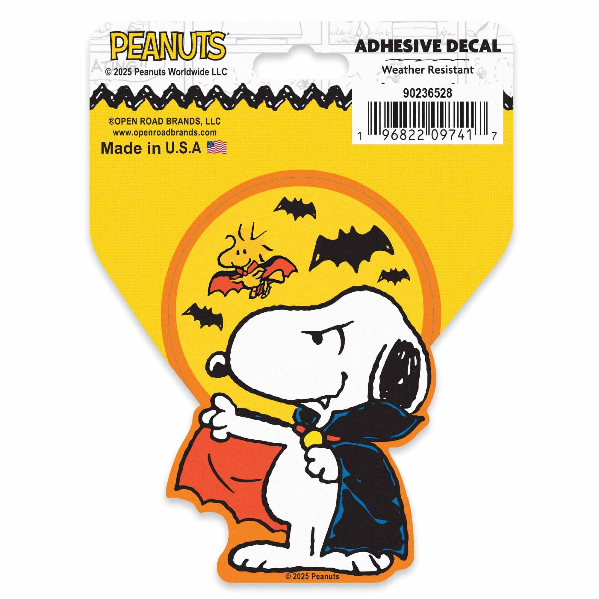 Snoopy the Vampire Adhesive Vinyl Decal image