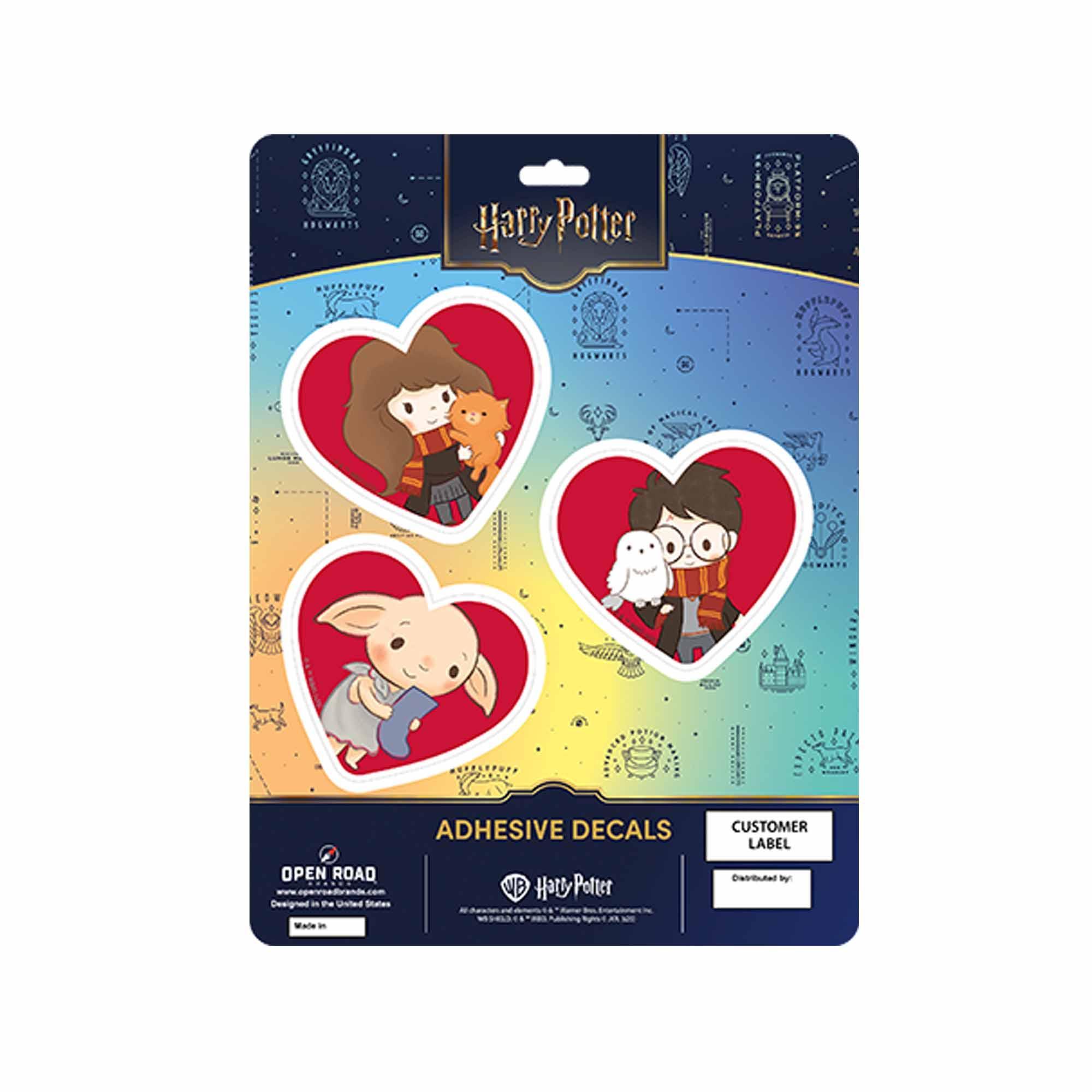 Harry Potter Hearts Vinyl Decal for Laptops Bottles and Wizard Fans image