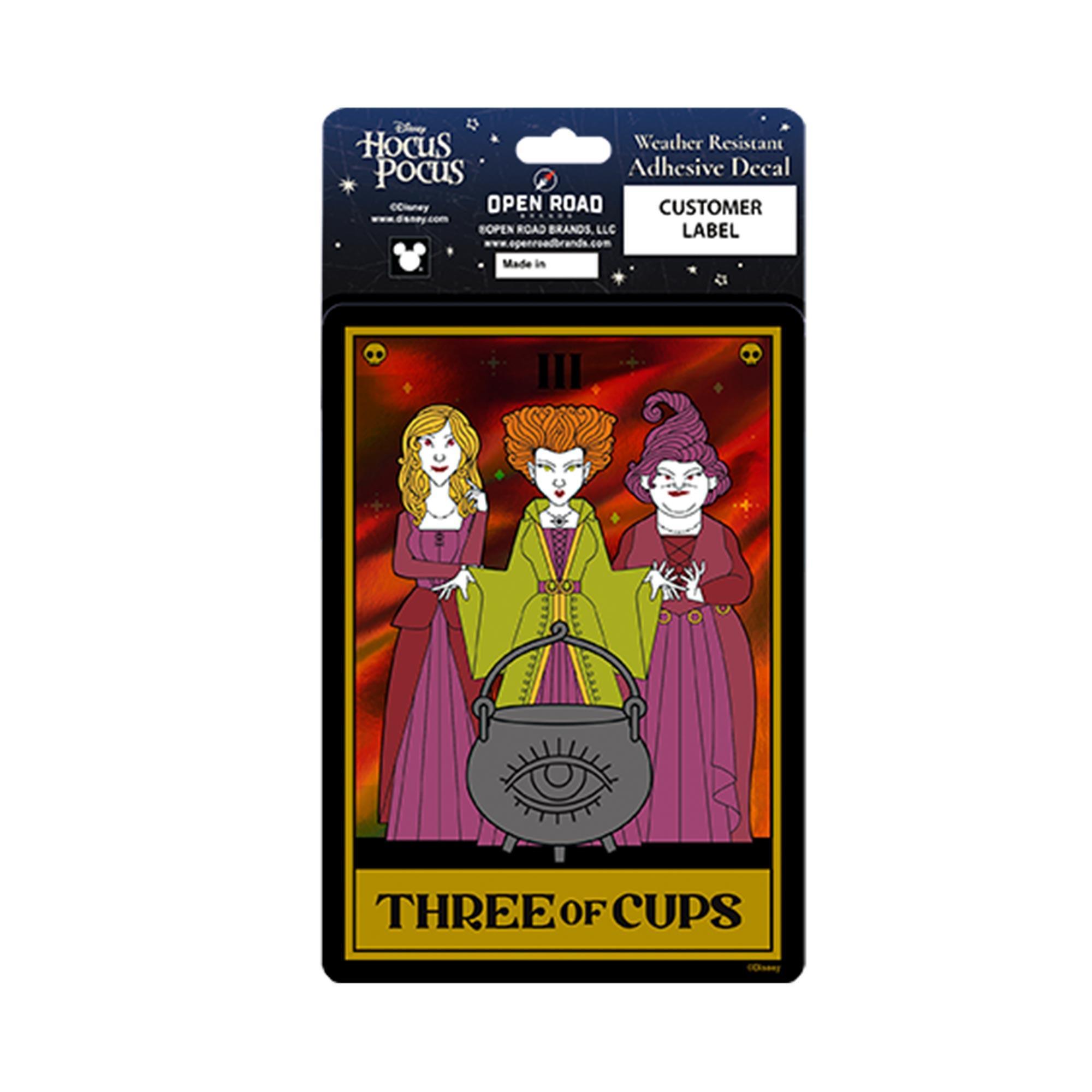 Disney Hocus Pocus Tarot Card Adhesive Vinyl Decal - Halloween Character Sticker image