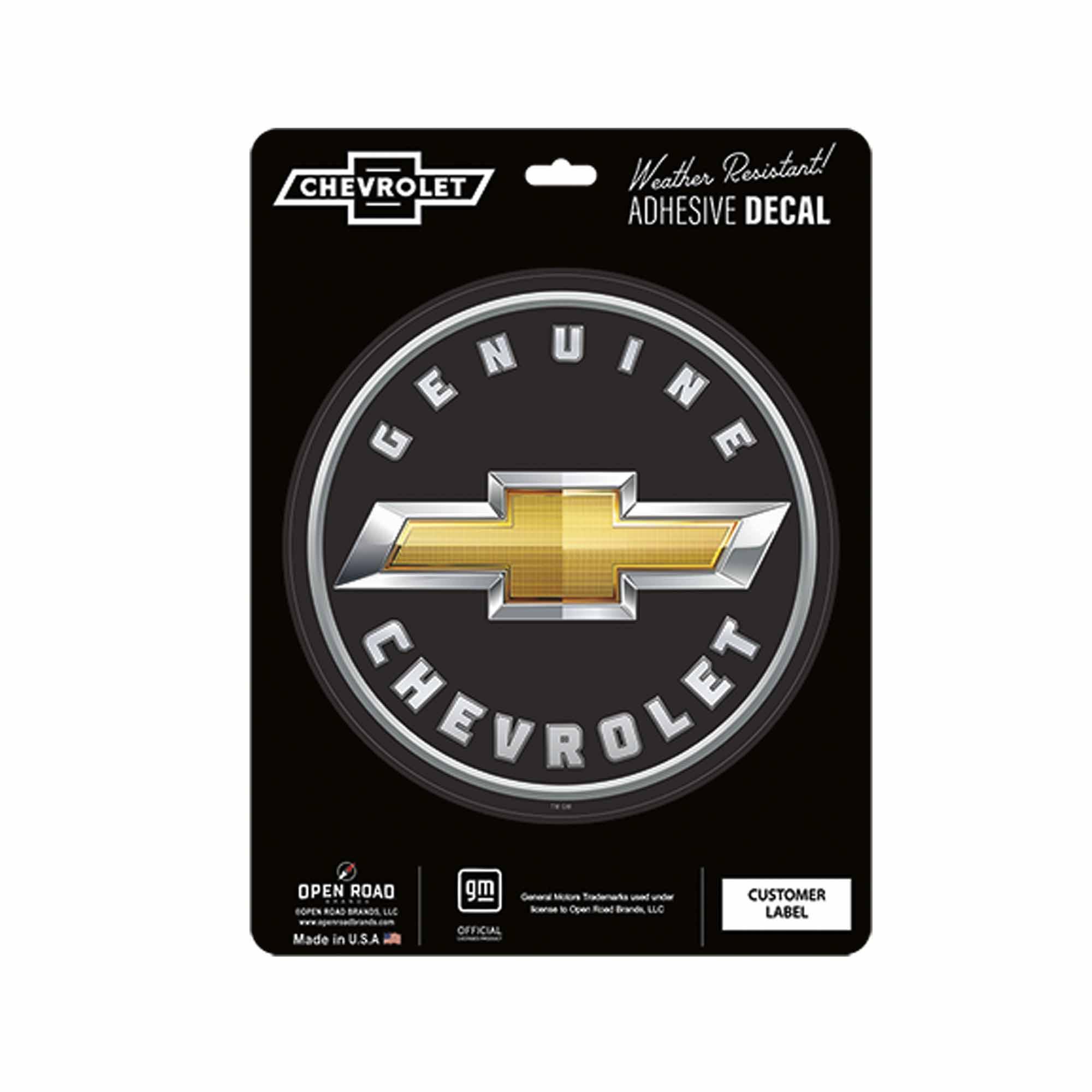 Genuine Chevrolet Automotive Car Decal for Vehicles Trucks and Collector Displays image