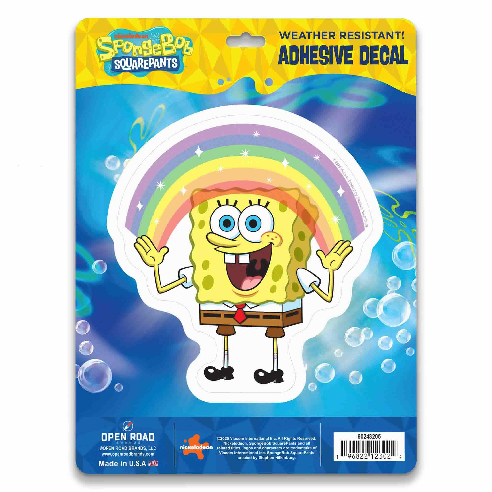SpongeBob Rainbow Fun Vinyl Decal image