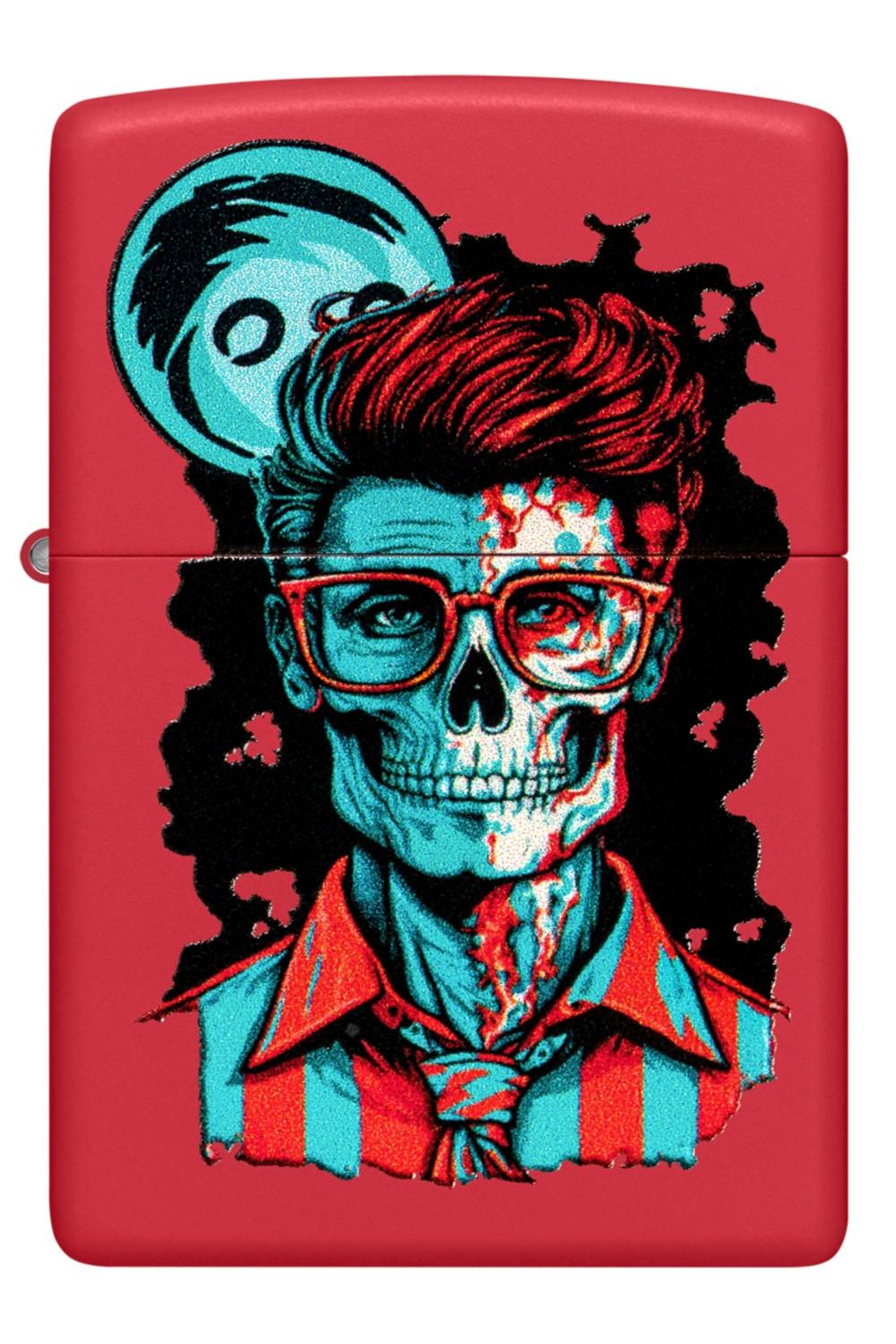 Zombie Skull Design Zippo Lighter image